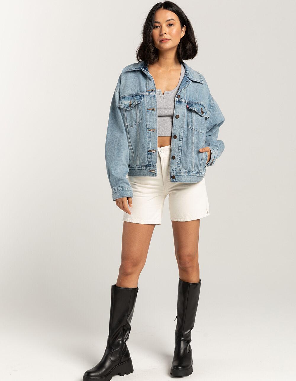 LEVI'S Premium 90s Womens Trucker Jacket - LIGHT WASH Product Image