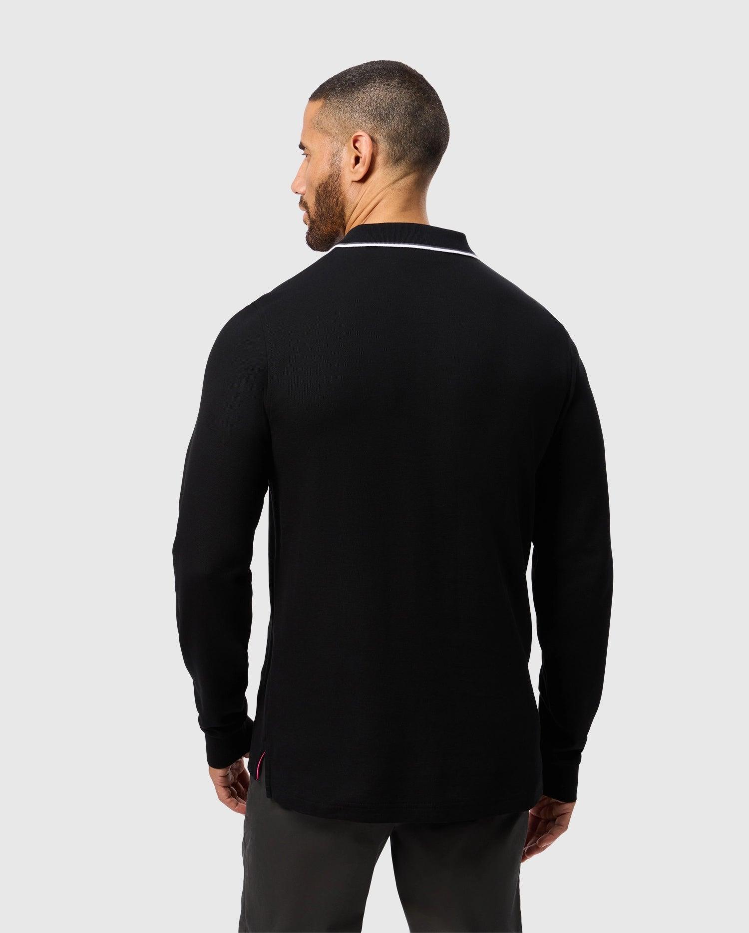 MENS KENT LONG SLEEVE PIQUE POLO - B6M935D200 Product Image