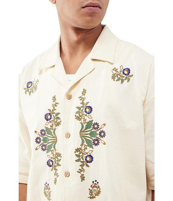 BDG Urban Outfitters Short Sleeve Embroidered Woven Shirt Product Image