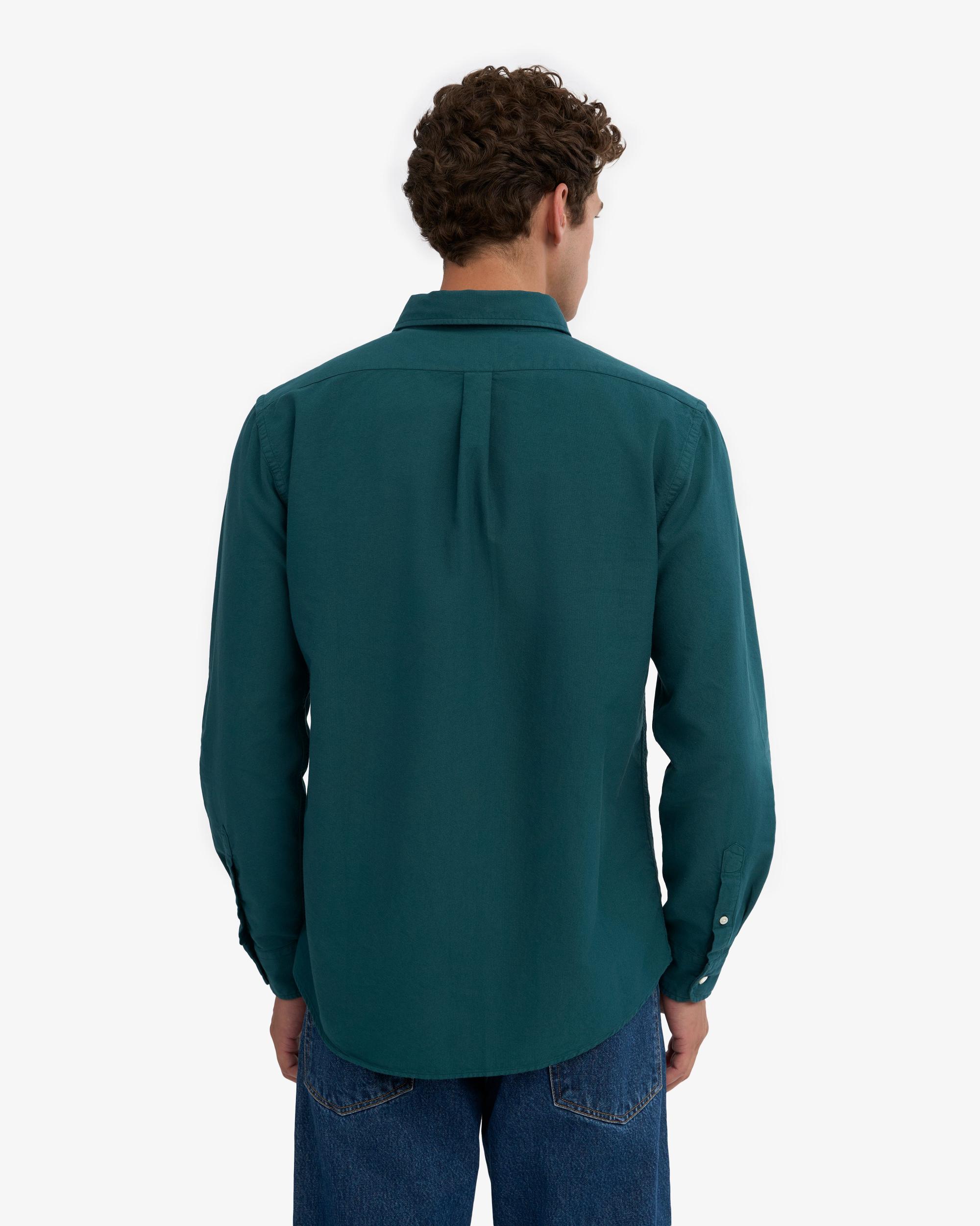 Organic Button Down Shirt - Ocean Green Product Image