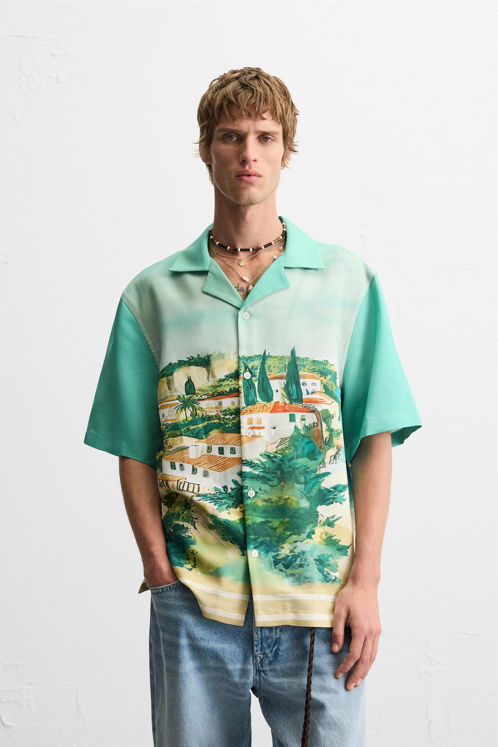 LANDSCAPE PRINT SHIRT Product Image