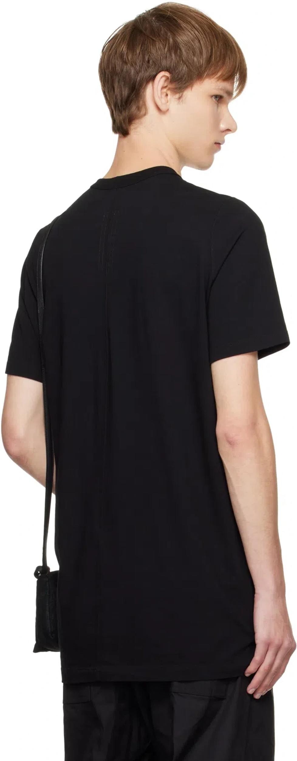 RICK OWENS Crewneck Short Sleeve T-shirt In Black Product Image