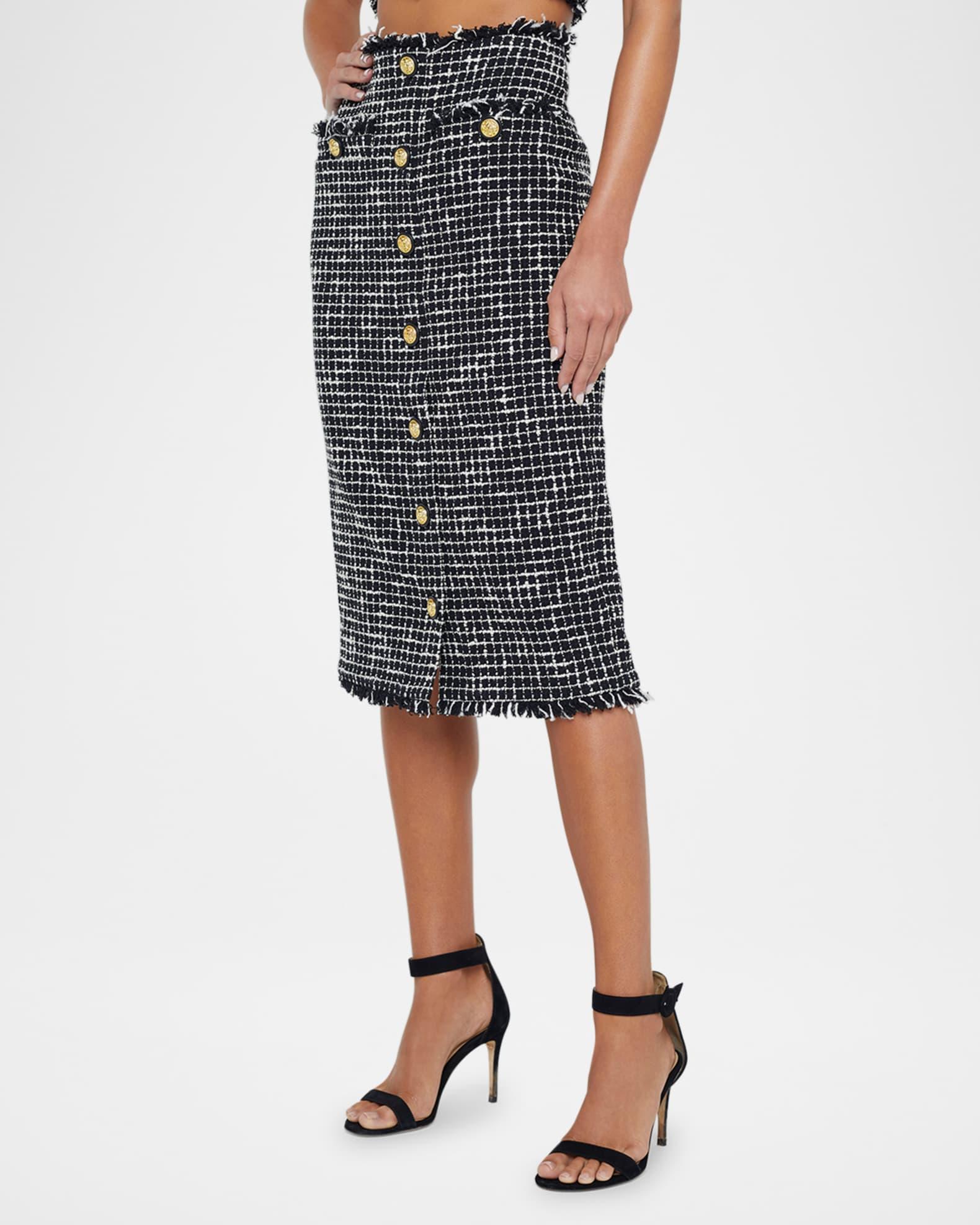 Tai Tweed Midi Skirt Product Image