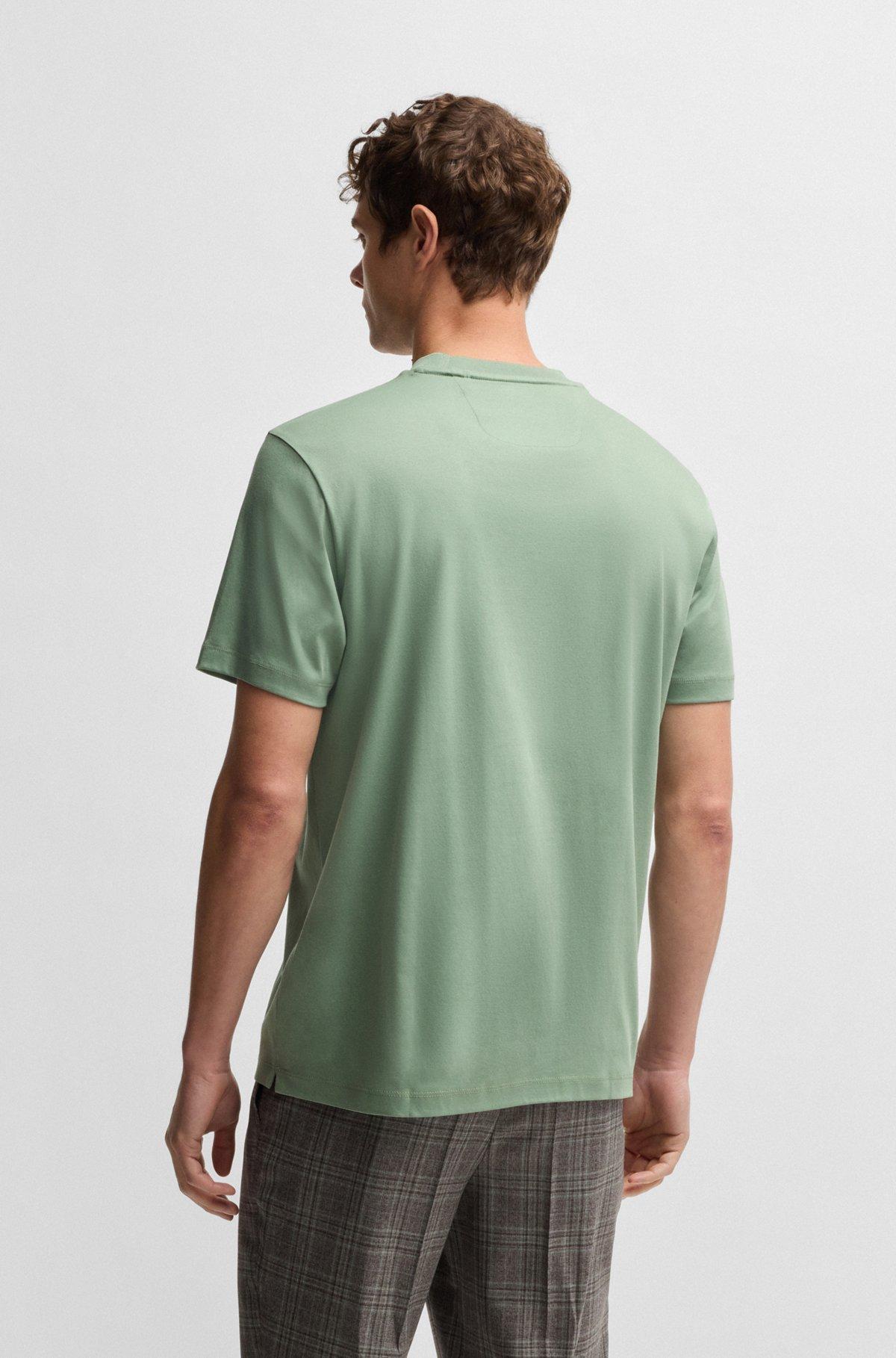 Regular-fit T-shirt in mercerized cotton Product Image