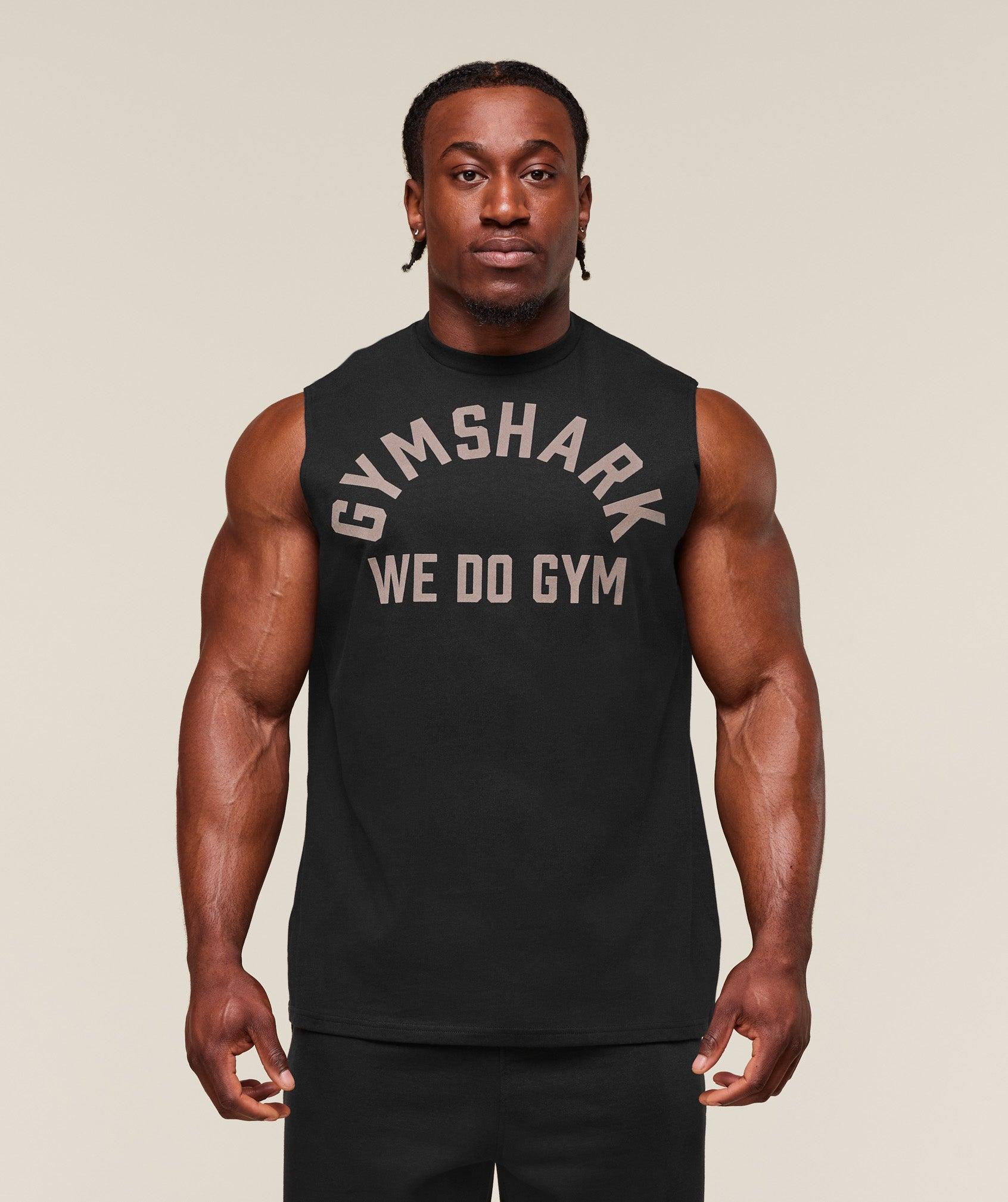 Gymshark We Do Gym Tank - Black Male Product Image