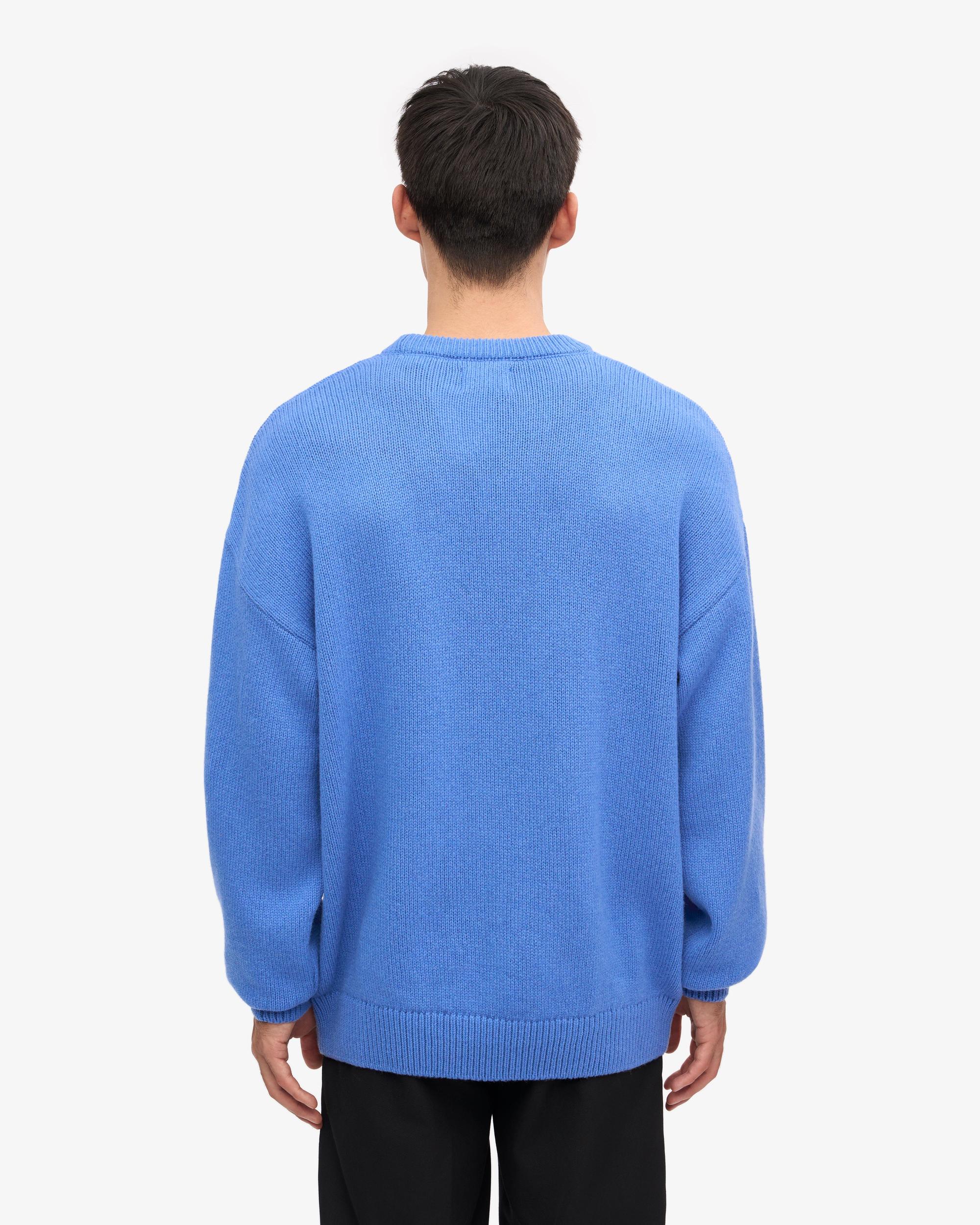 Oversized Merino Wool Crew - Magenta Blaze Product Image