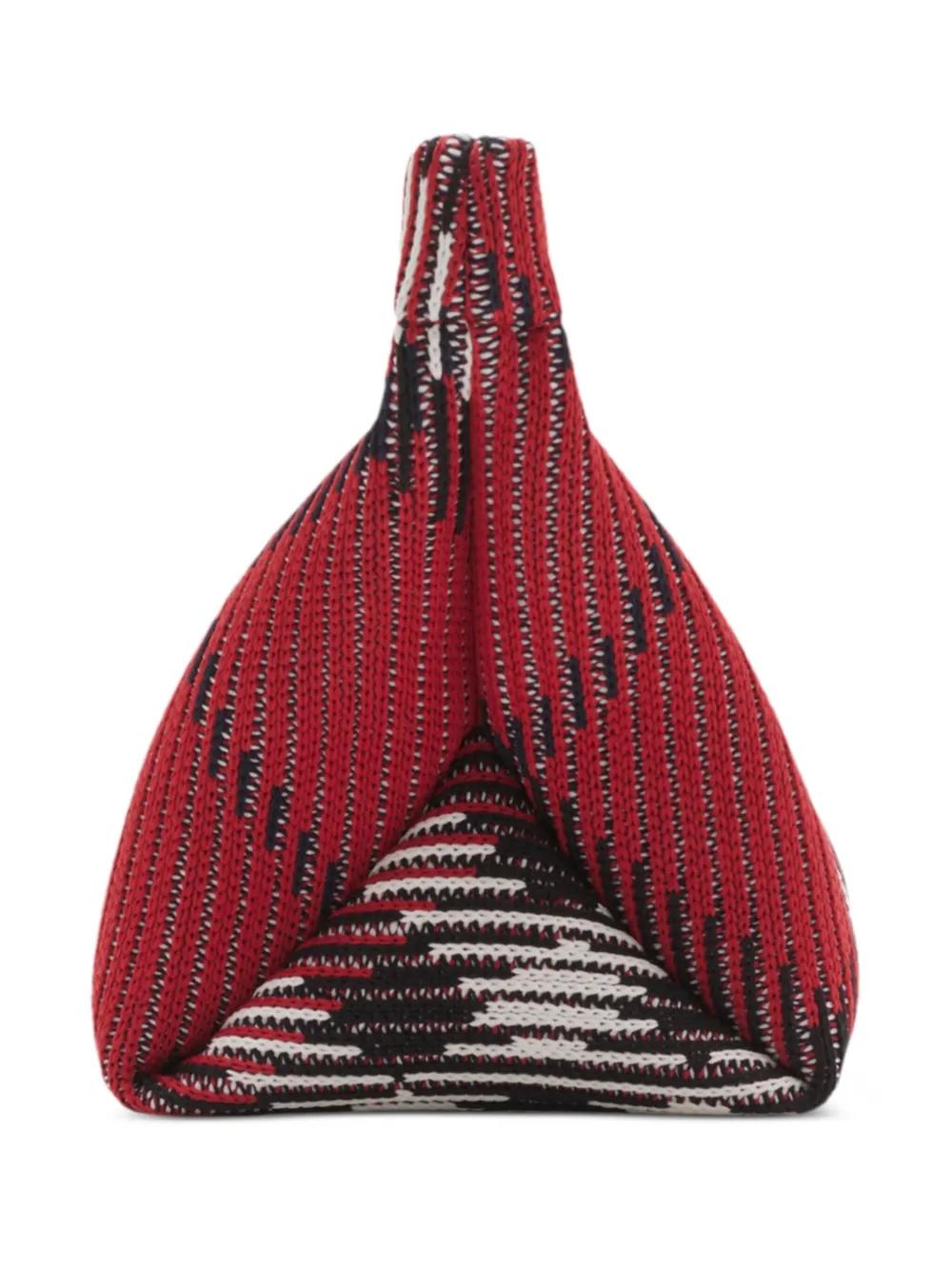 check pattern knit clutch bag  Product Image