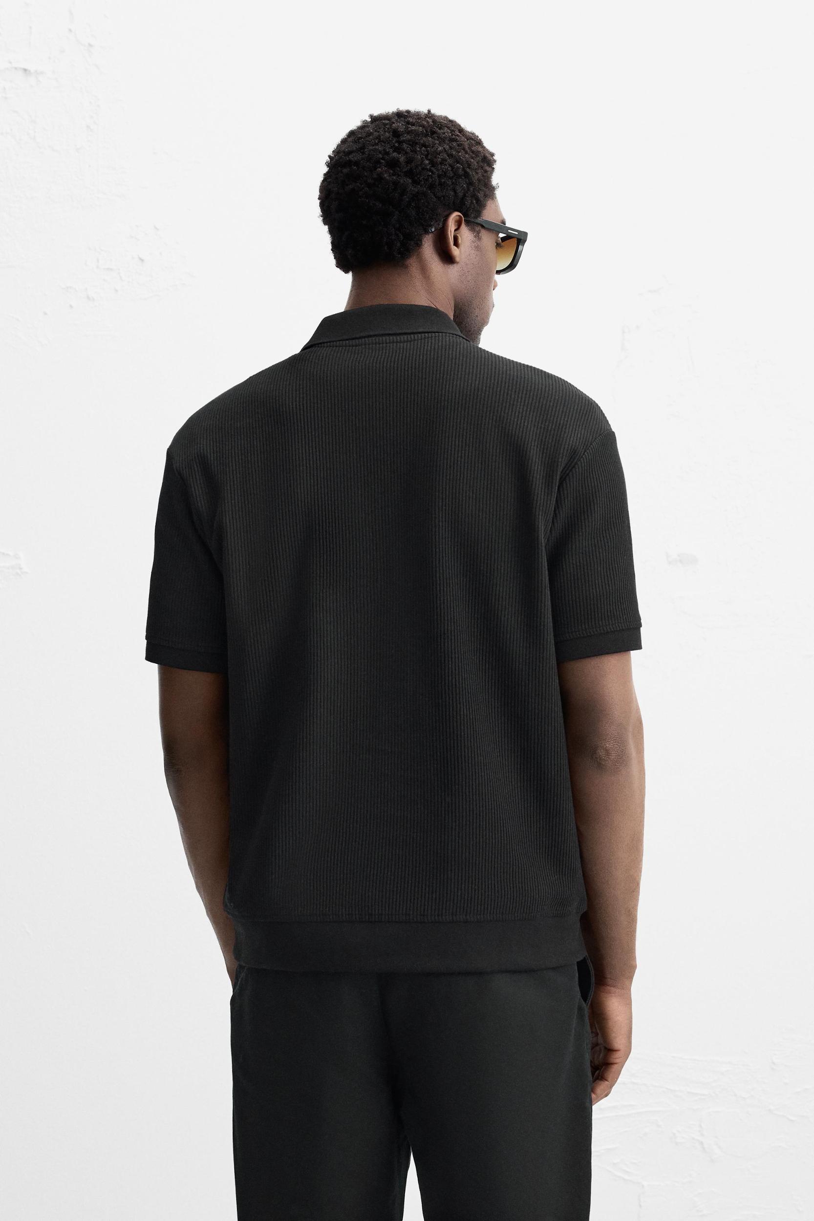 VERTICAL TEXTURED POLO Product Image