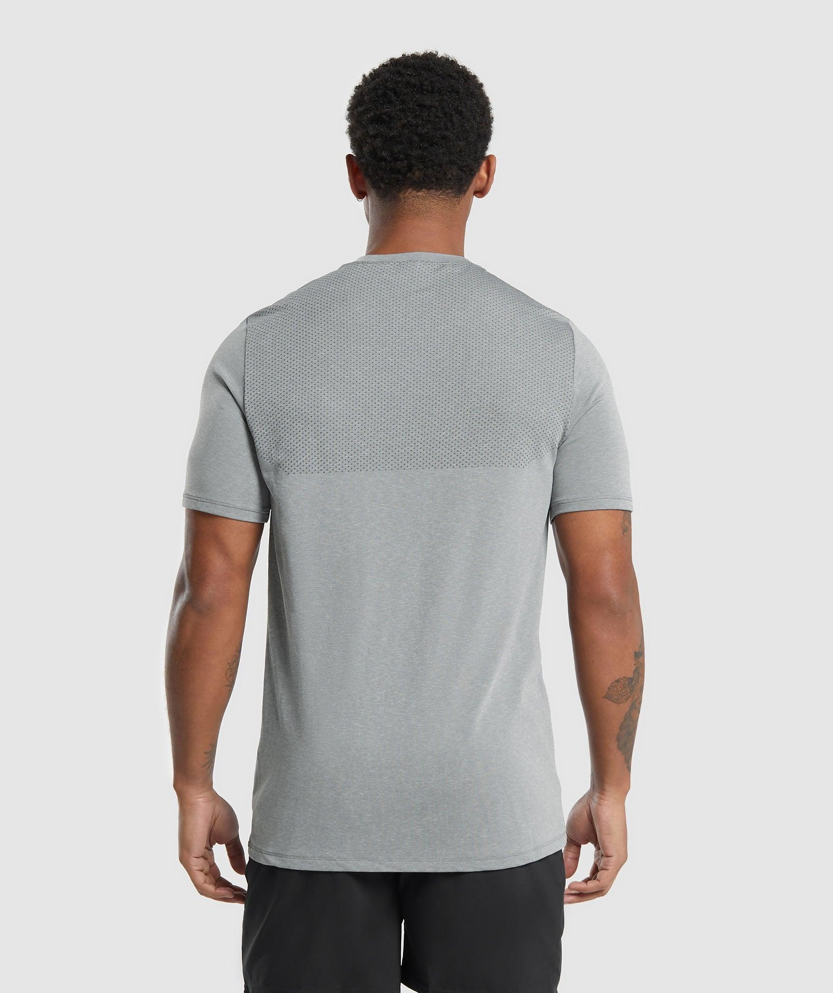 Gymshark Vital Seamless T-Shirt - Light Grey/Black Marl Male Product Image