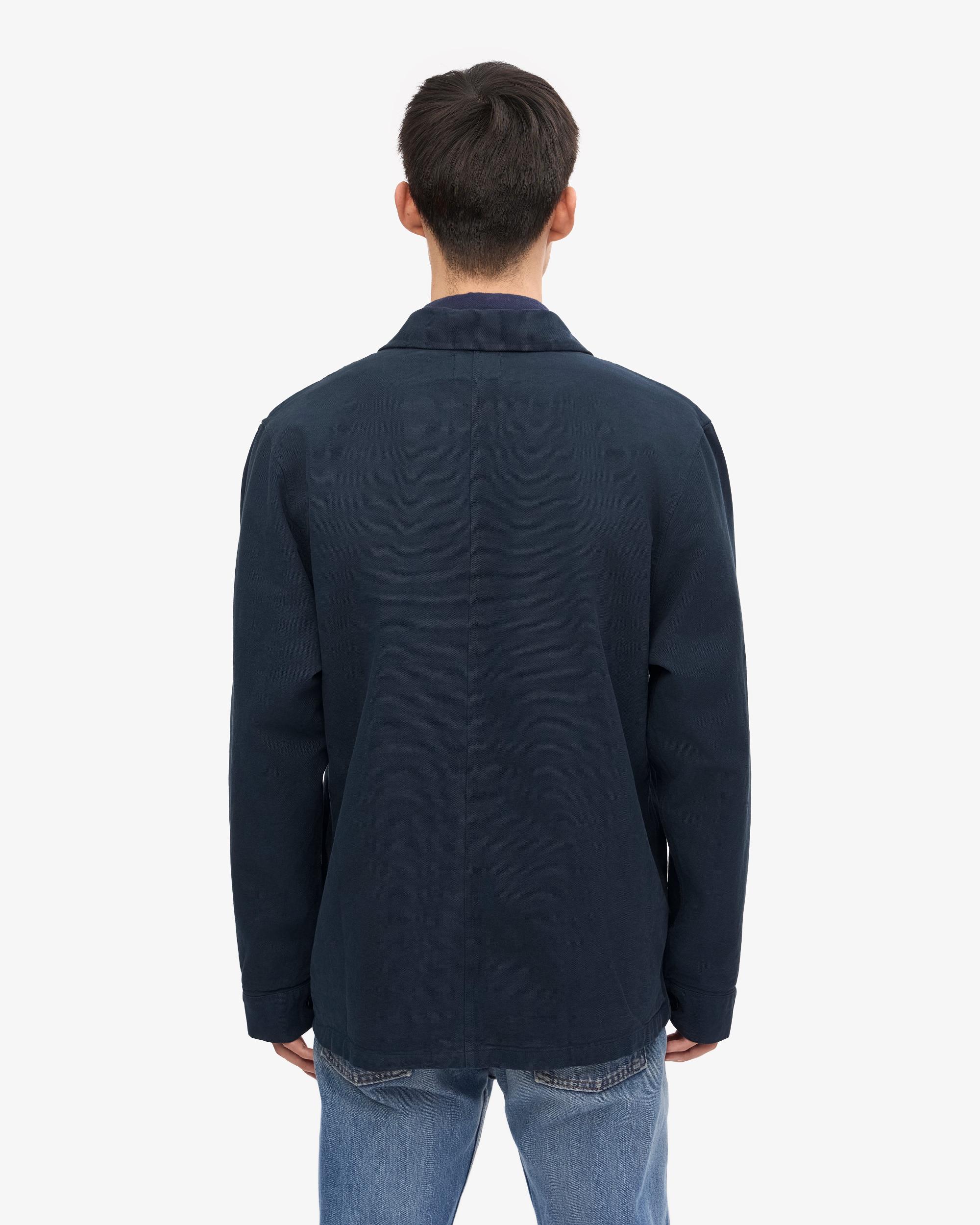 Organic Workwear Jacket - Navy Blue Product Image