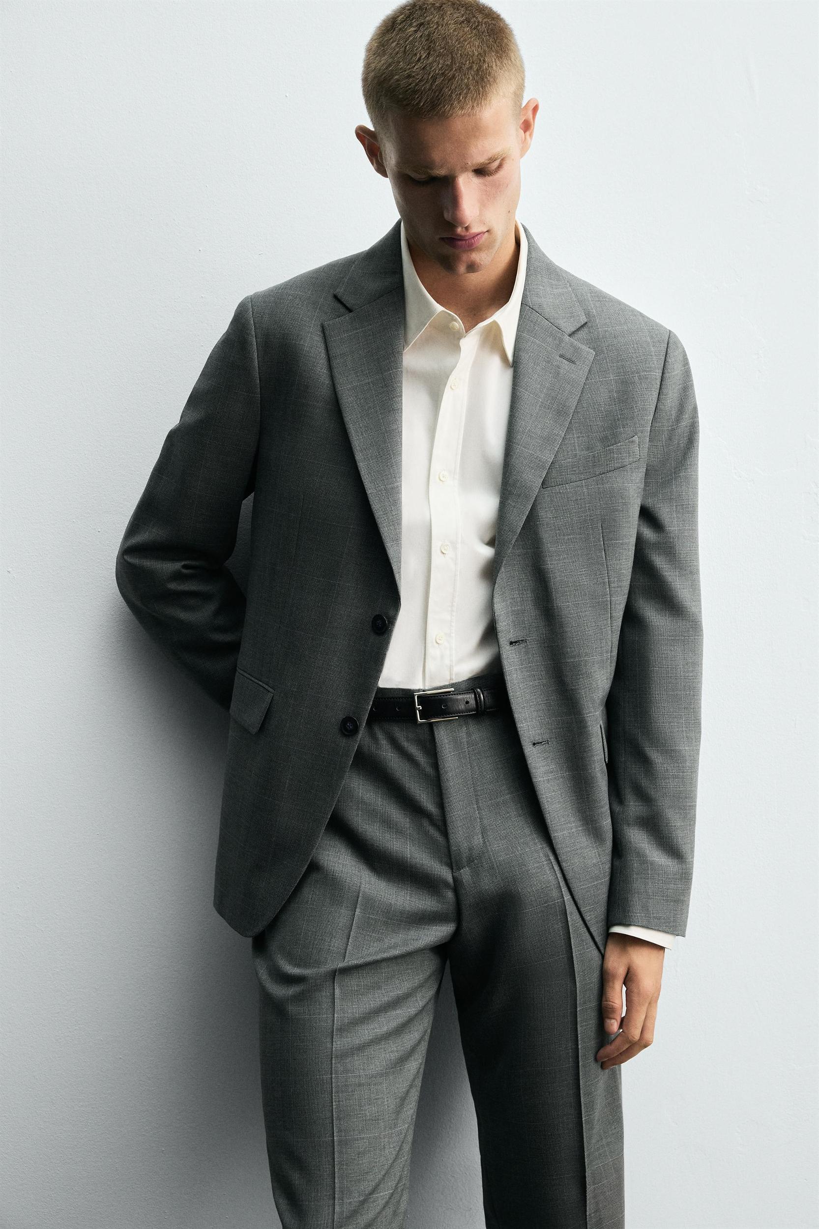 PLAID SUIT PANTS Product Image