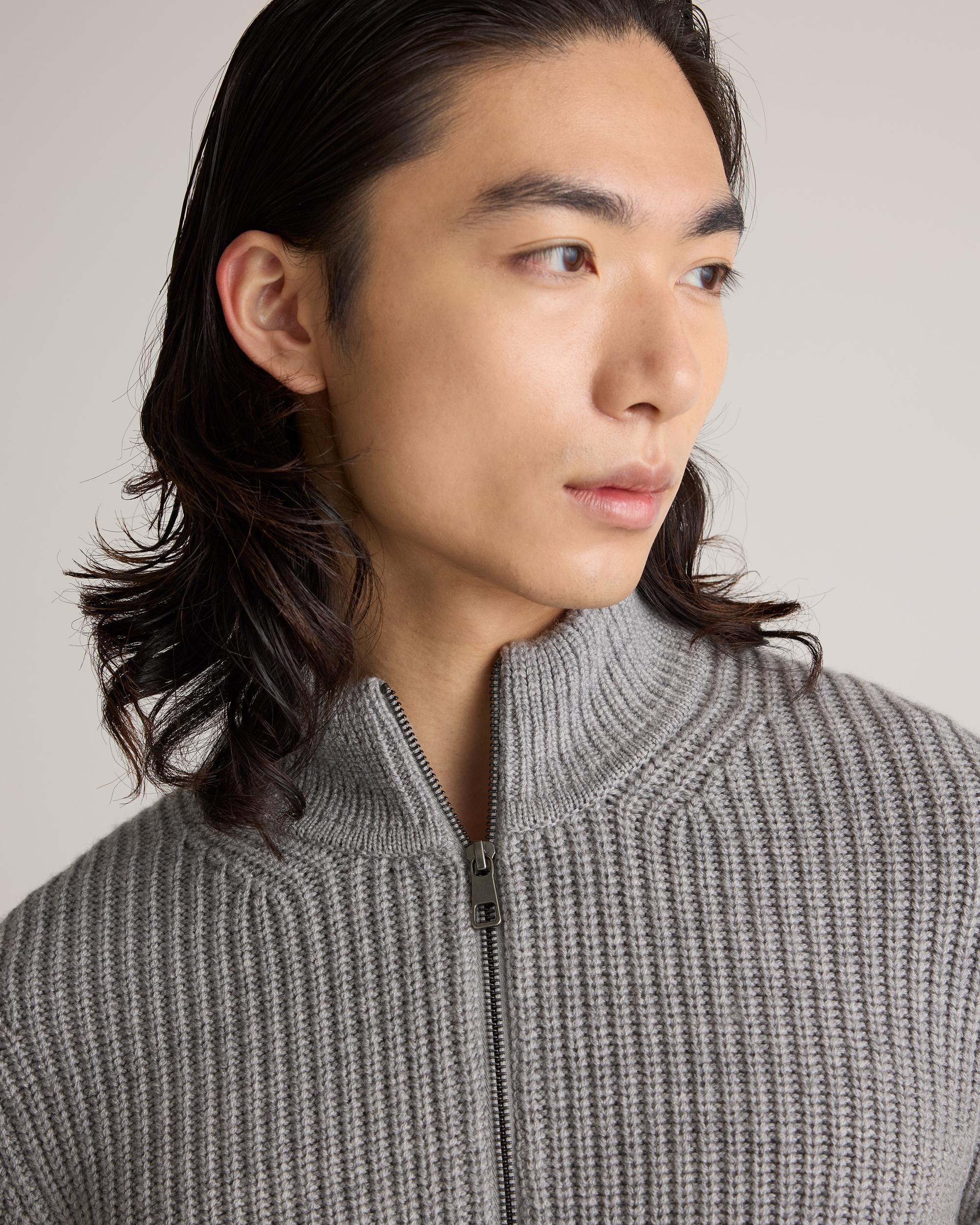 Quince | Men's Australian Merino Wool Half Zip Sweater Product Image