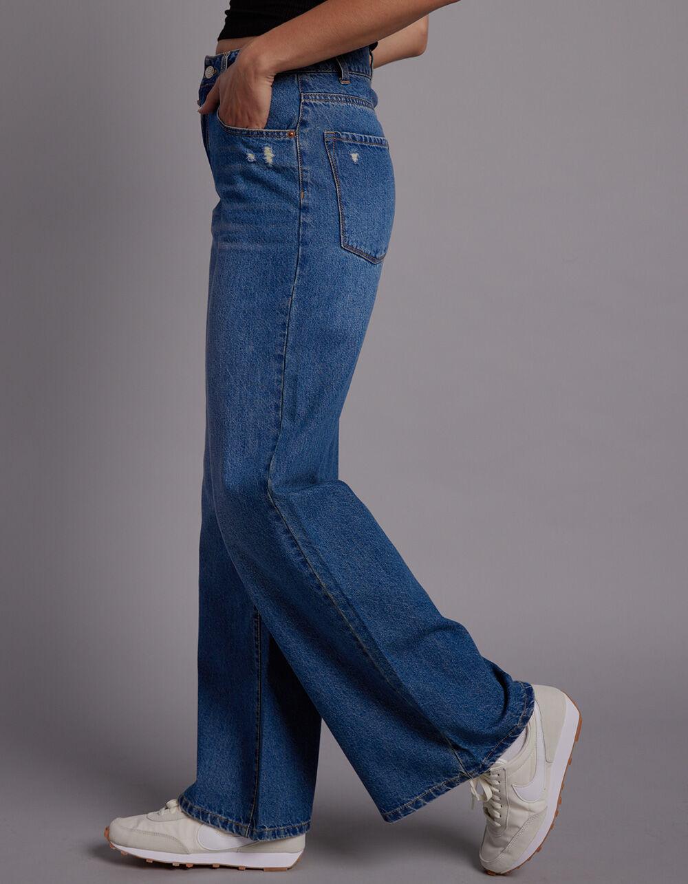 RSQ Womens High Rise Wide Leg Jeans - MEDIUM WASH Product Image