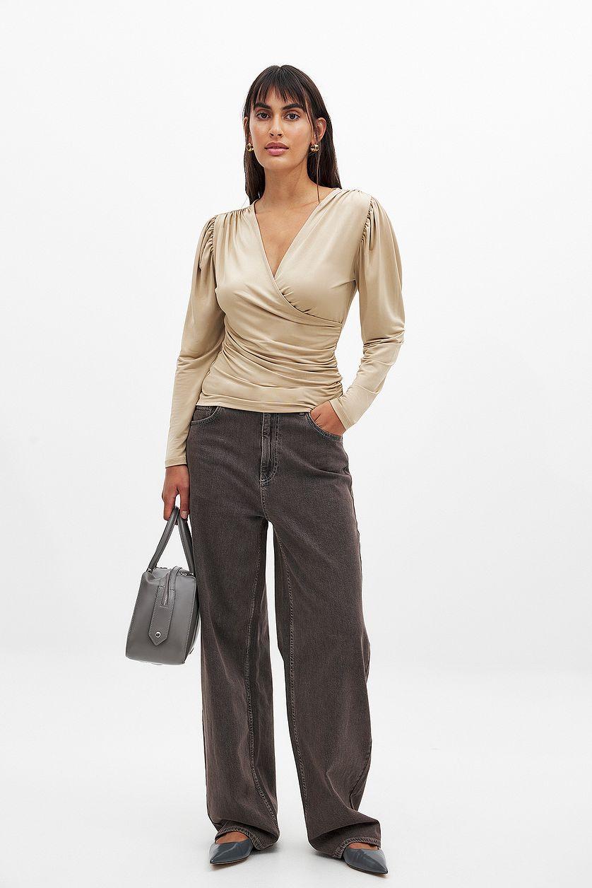 Overlap Long Sleeve Top Product Image