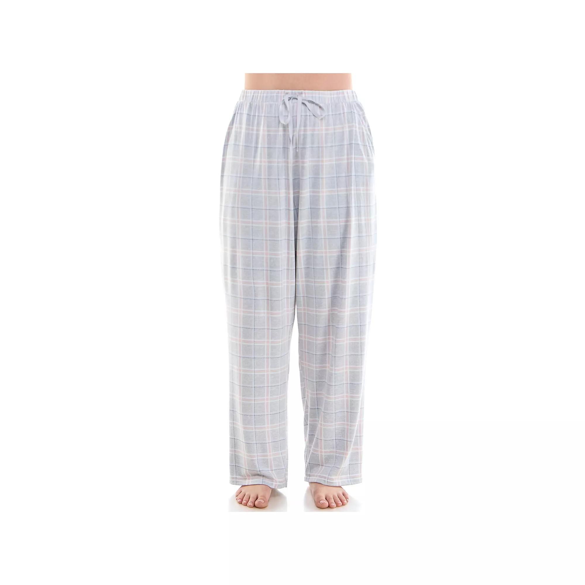 Plus Size Croft & Barrow® Cozy Luxe Pajama Pants, Women's, Size: 3XL, Brighton Plaid Product Image