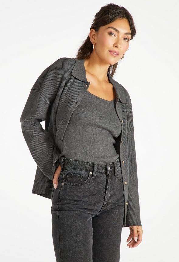 JustFab Margaux Platform Loafer Pump Womens Black/ White Size 8.5 Product Image