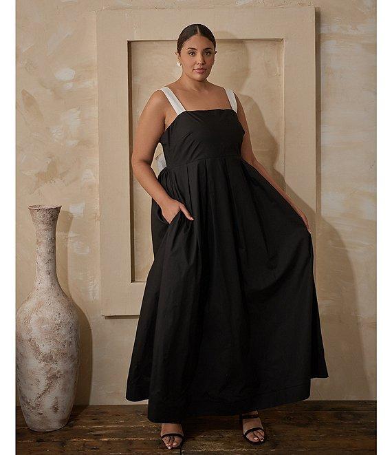 Sugarlips Plus Roxy Smocked-Back Long Dress Product Image