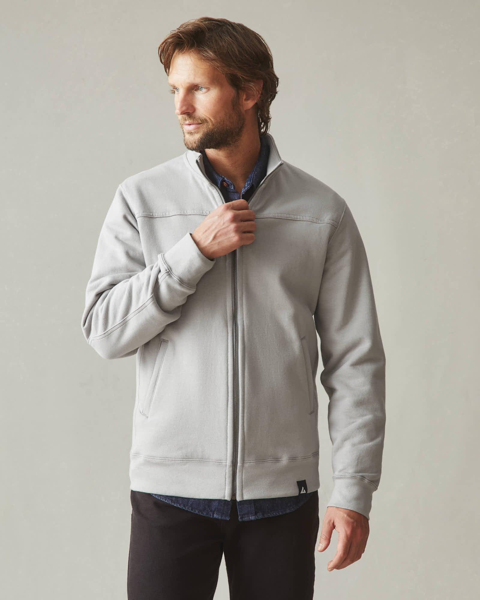 Men's Moto Full Zip - Ghost Grey Product Image