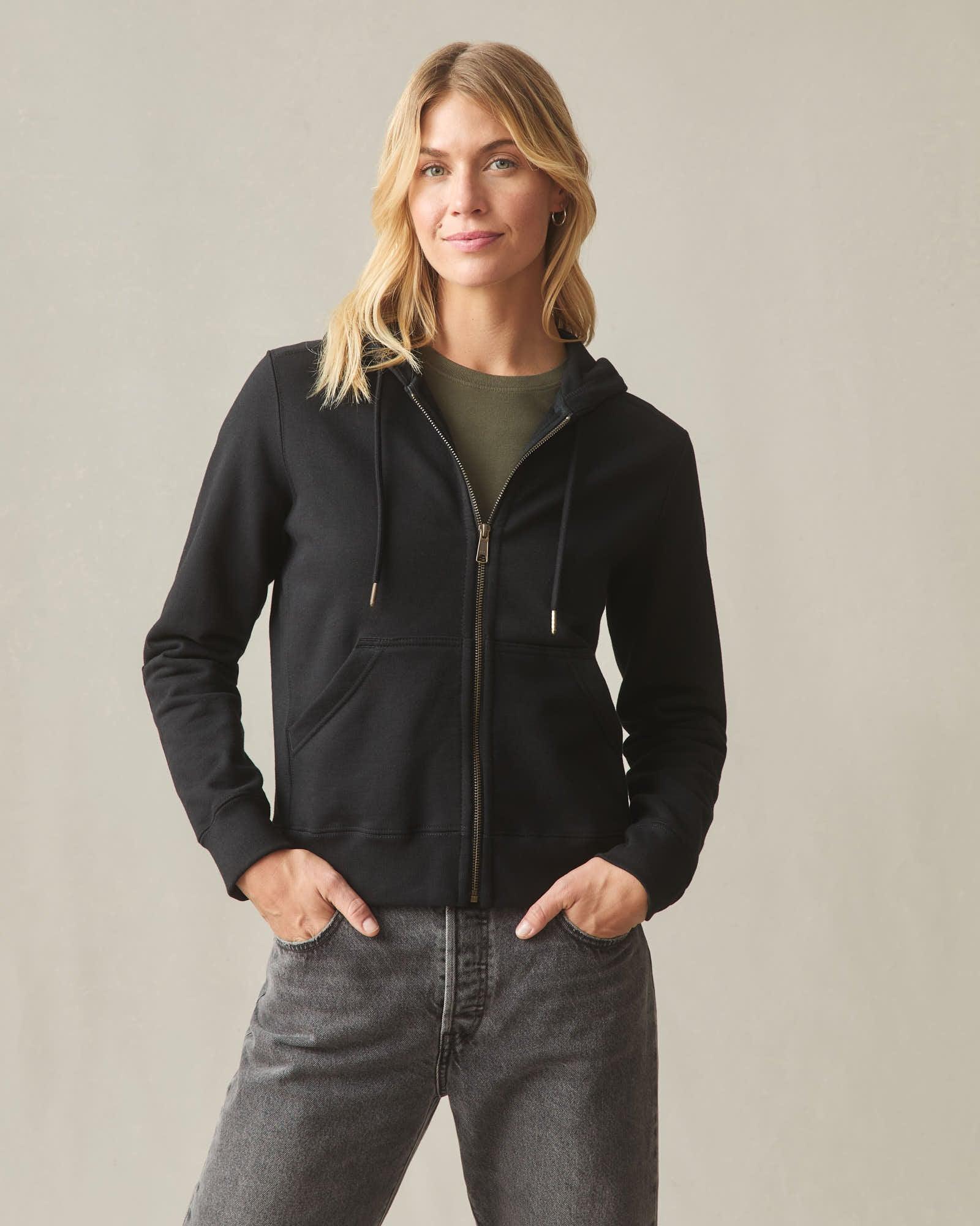 Women's Relaxed Classic Full Zip 2.0 - Black Product Image