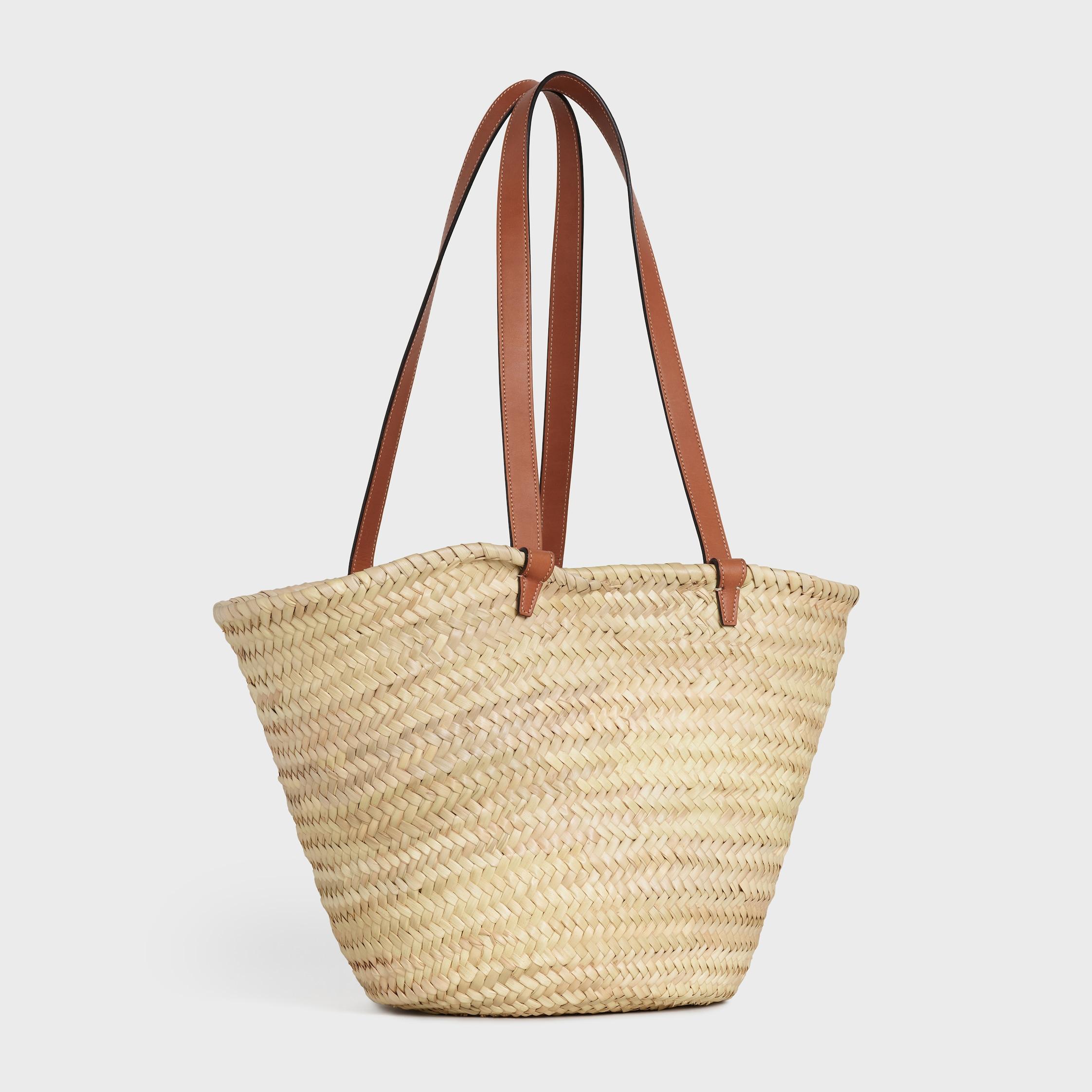 MEDIUM CELINE CLASSIC PANIER IN palm leaves and Calfskin Product Image