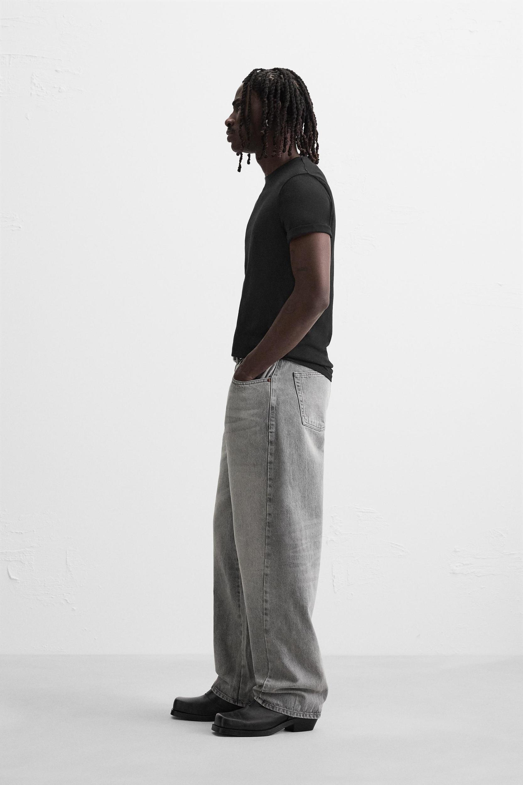 BAGGY FIT JEANS WITH SEAMS Product Image