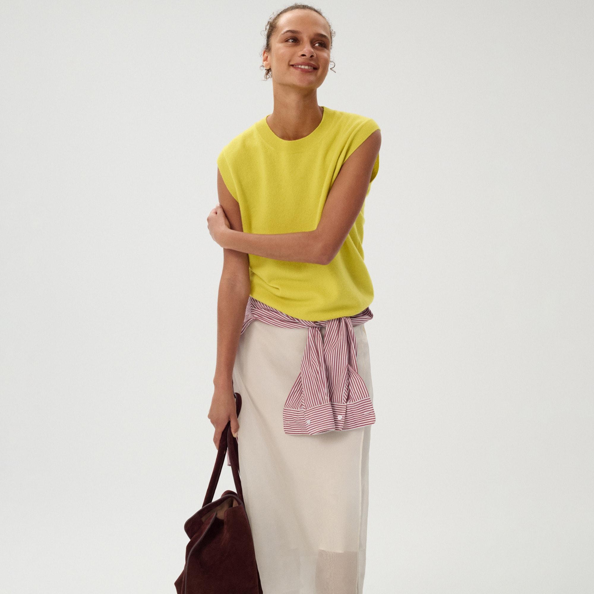 Cashmere relaxed sweater shell Product Image