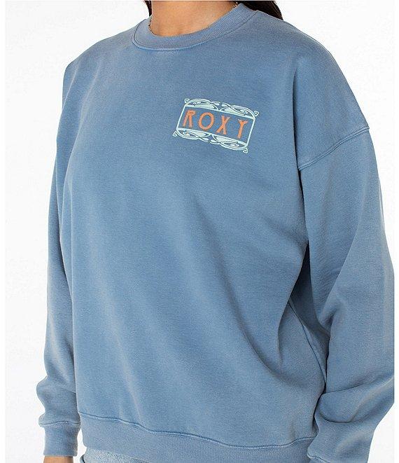 Roxy Lineup Long Sleeve Oversized Fleece Sweatshirt Product Image