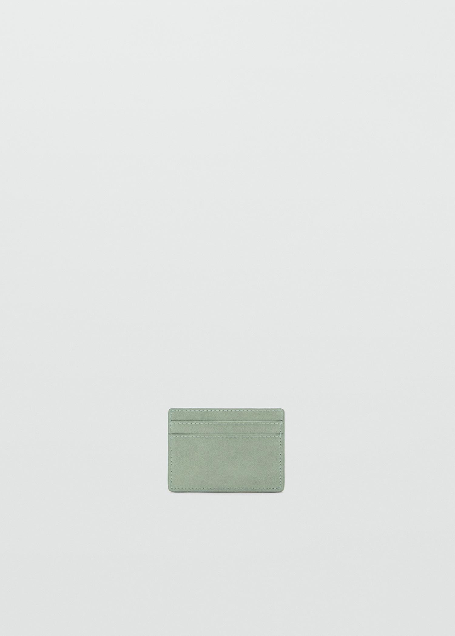 Leather-effect card holder - Women | MANGO USA Product Image