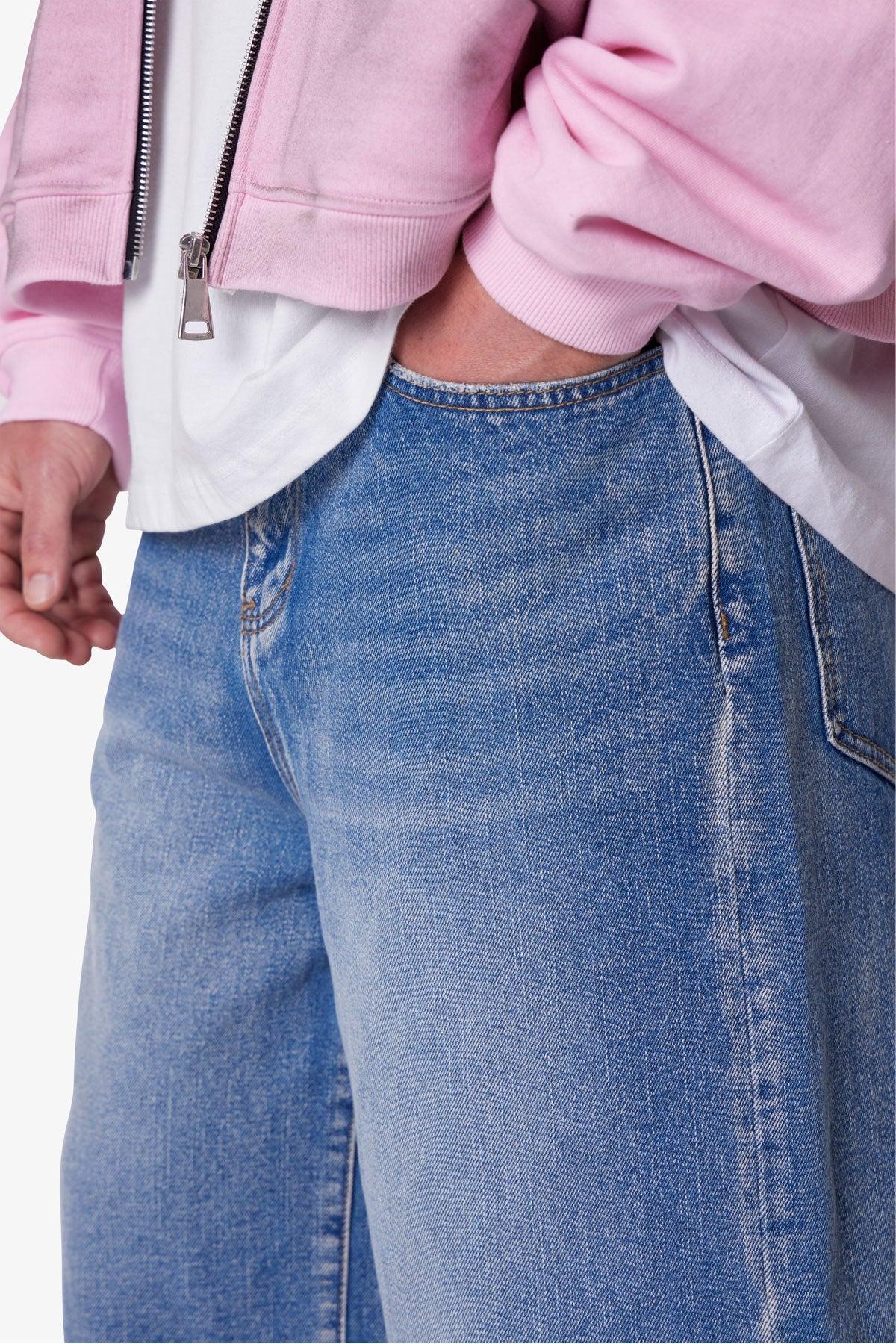 Ultra Baggy Denim Shorts - Medium Blue Product Image