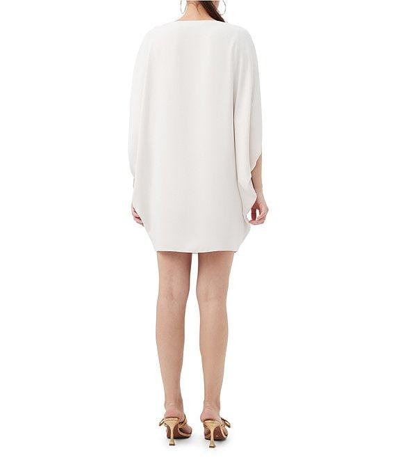 Trina Turk Razu Georgette Boat Neck Split Sleeve Dress Product Image