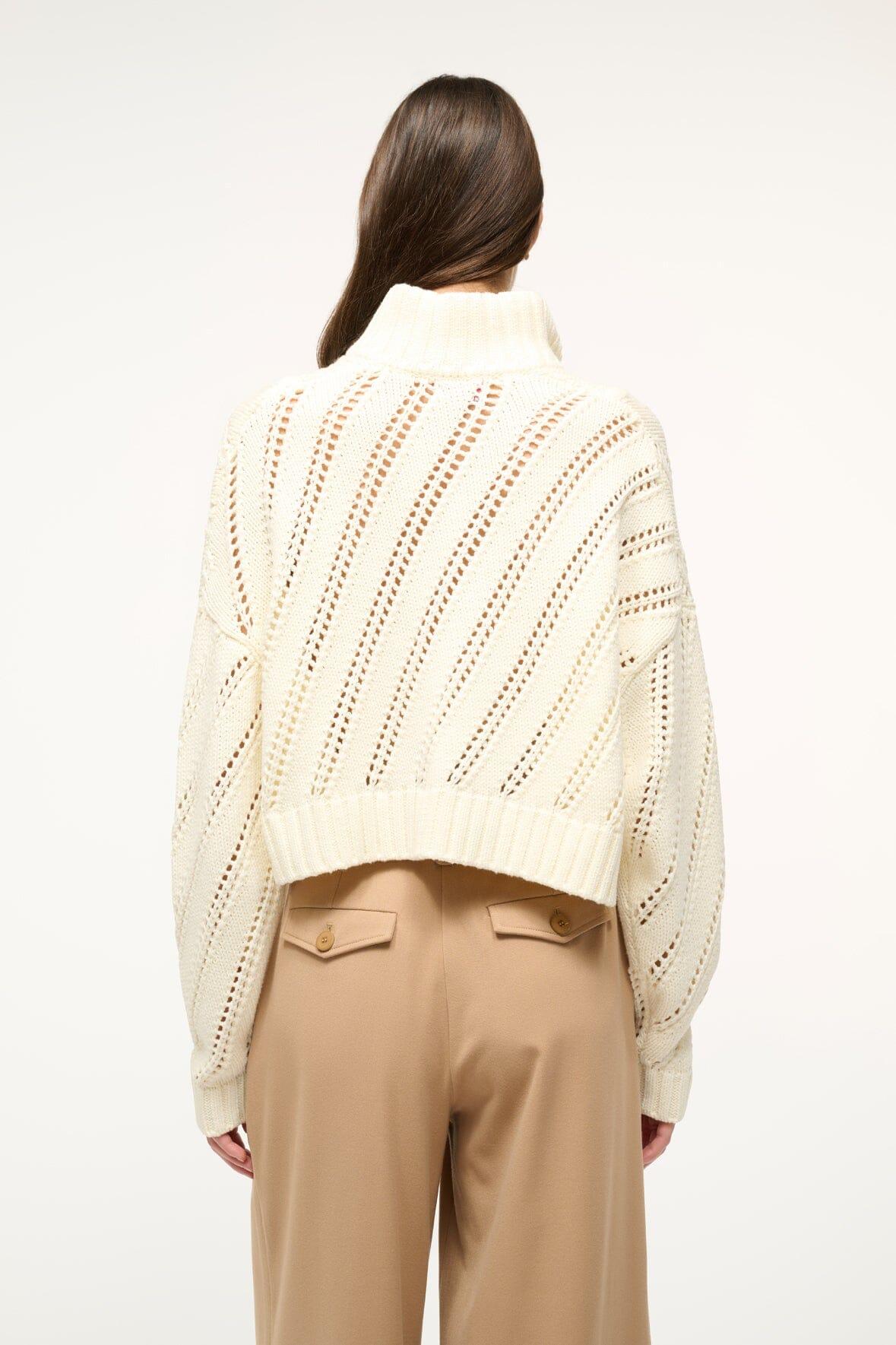 CROPPED HAMPTON SWEATER | IVORY Product Image