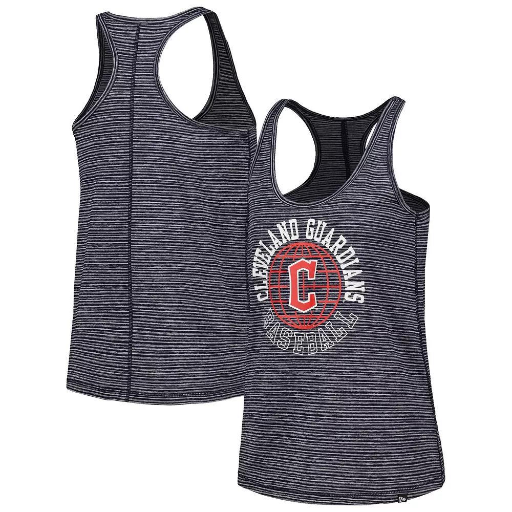 Women's New Era Navy Cleveland Guardians Active Racerback Tank Top,  Product Image