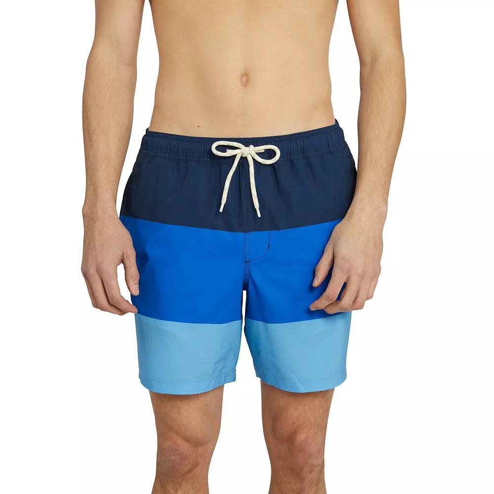 Men's Trinity Coast 7" Colorblock Swim Trunks,  Product Image