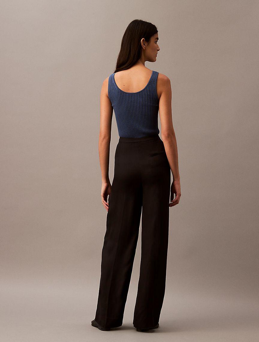 High Waist Tailored Pants Product Image