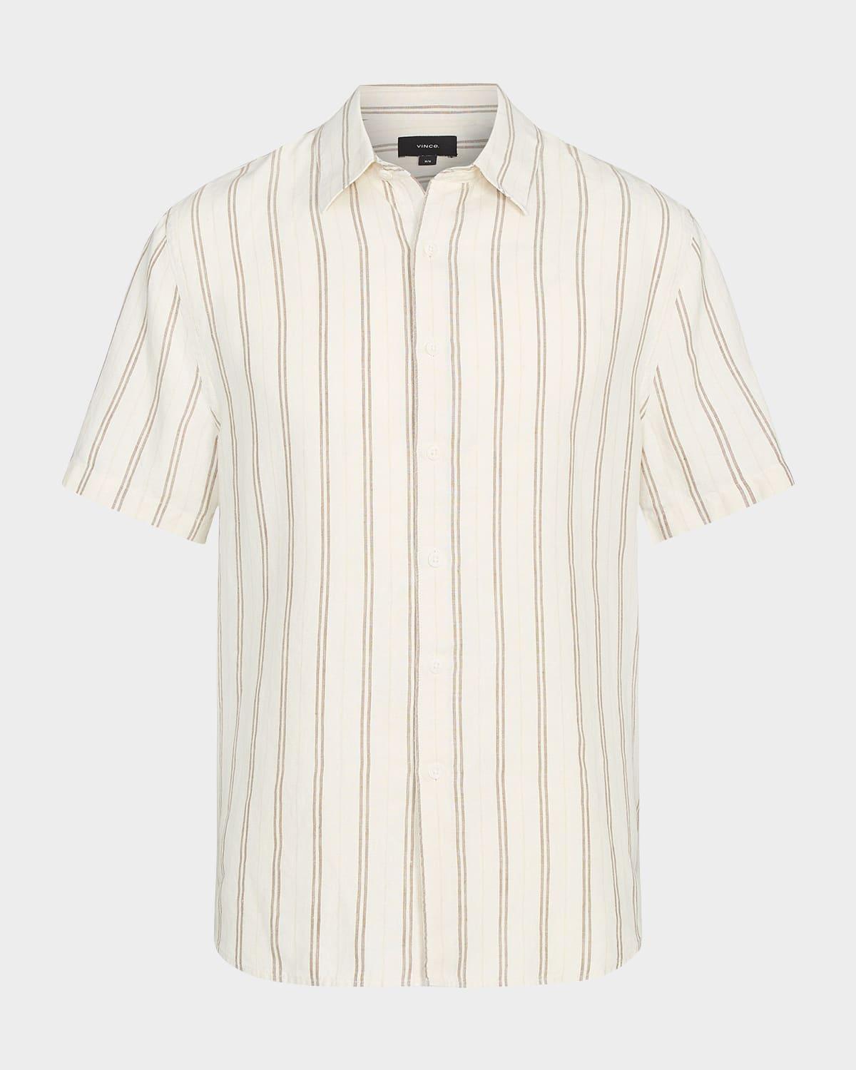 Men's Classic Striped Sport Shirt Product Image