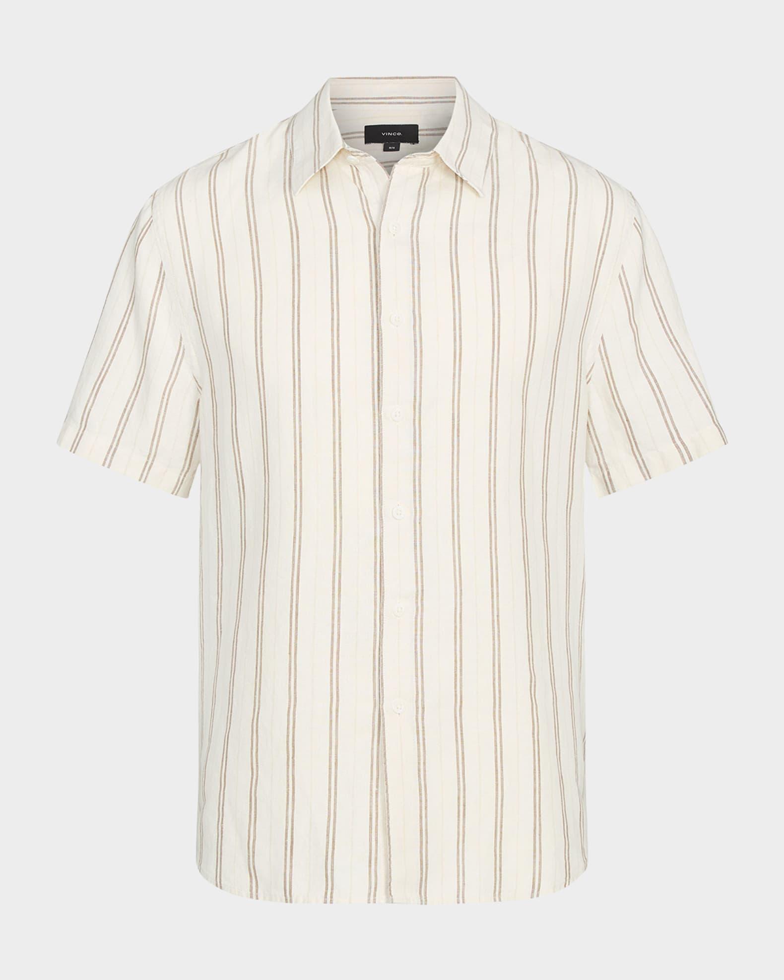 Men's Classic Striped Sport Shirt Product Image