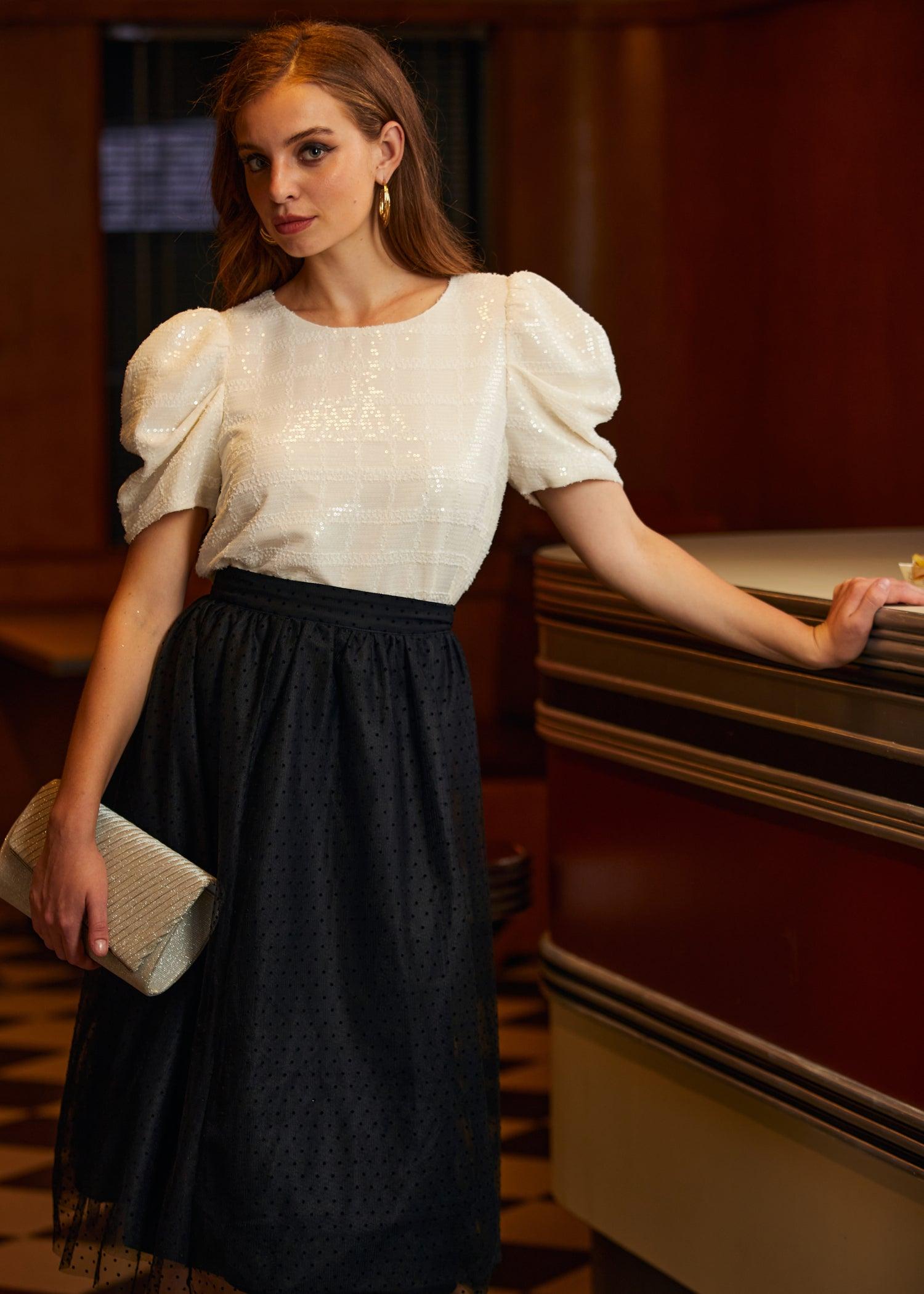 Festive Frolic Bubble Sleeve Crew Product Image