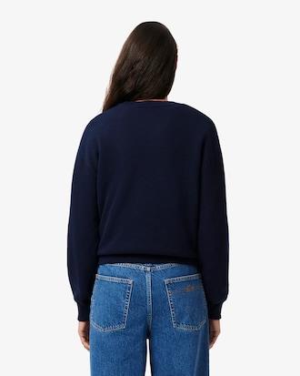 Relaxed Fit Cotton Crew Neck Sweater Product Image