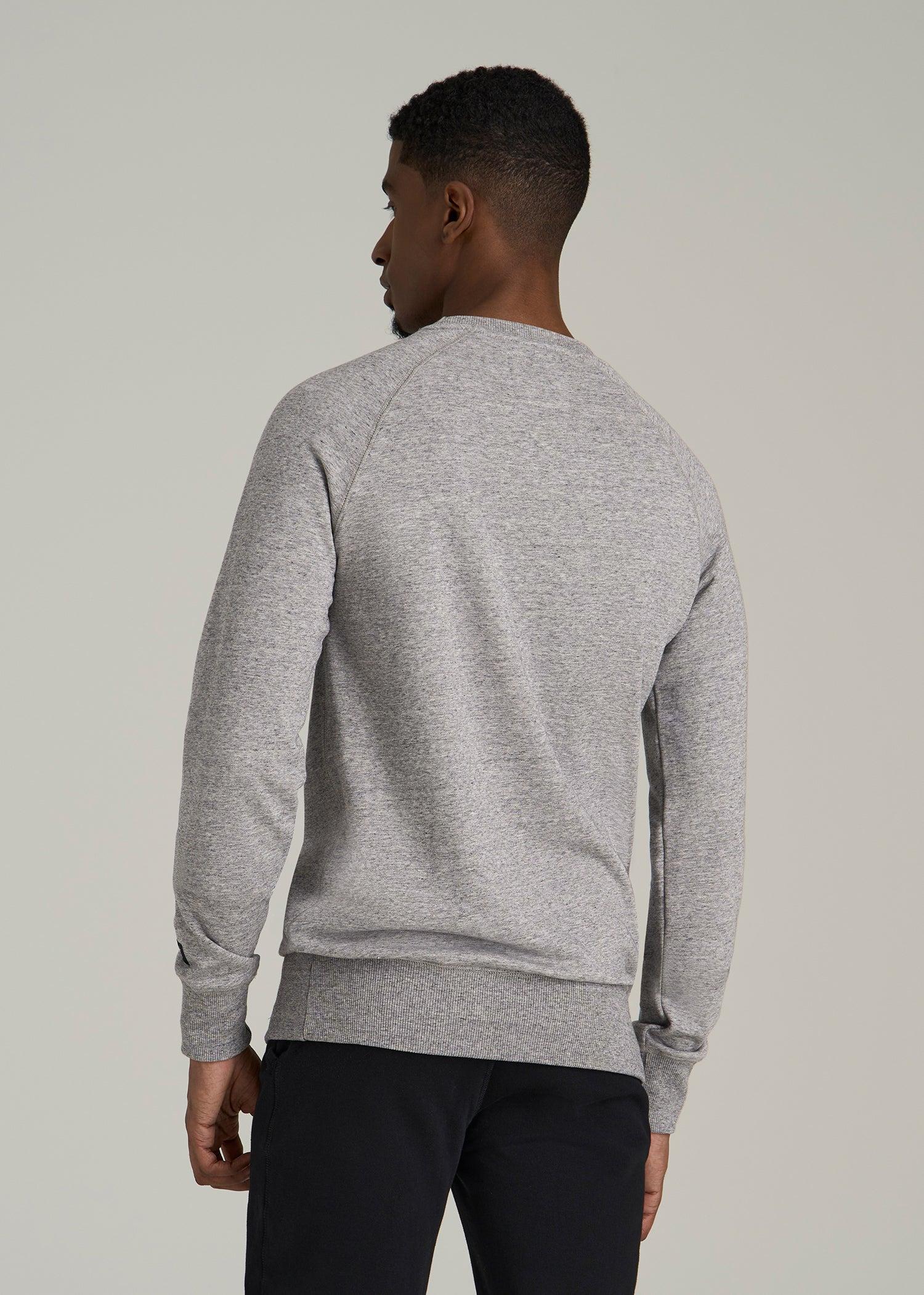 Wearever 2.0 French Terry Crewneck Sweatshirt for Tall Men in Heathered Grey Male Product Image