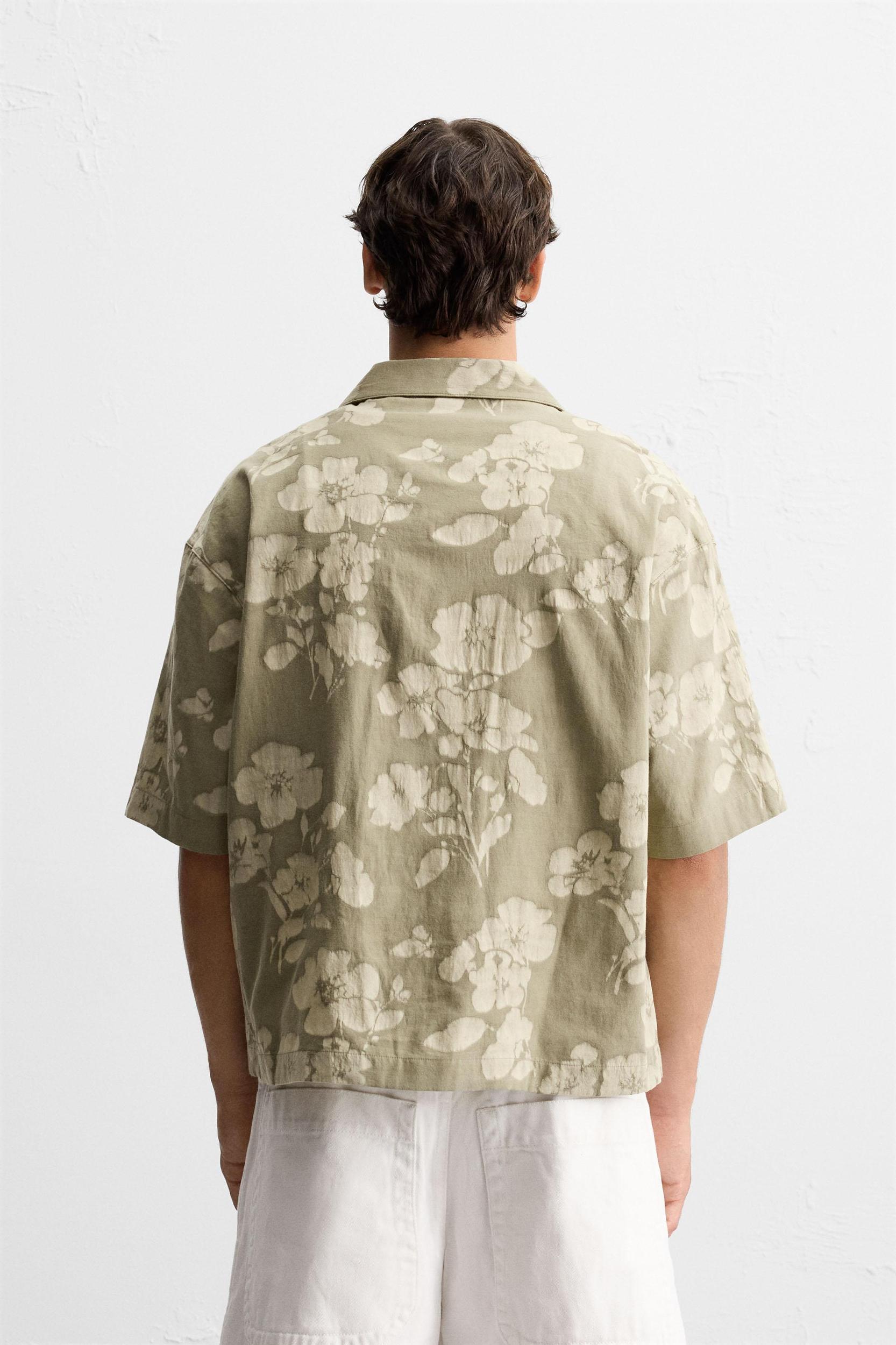 JACQUARD FLORAL SHIRT Product Image