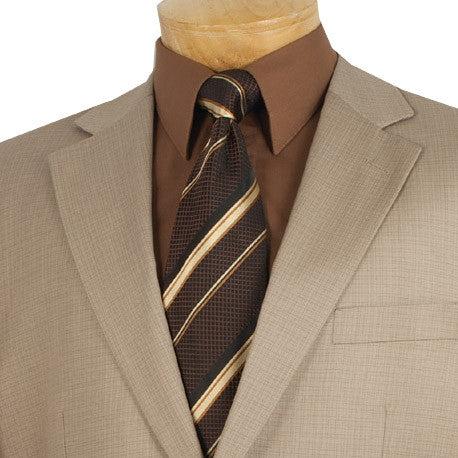 (36S) Regular Fit 2 Piece Beige Suit Product Image