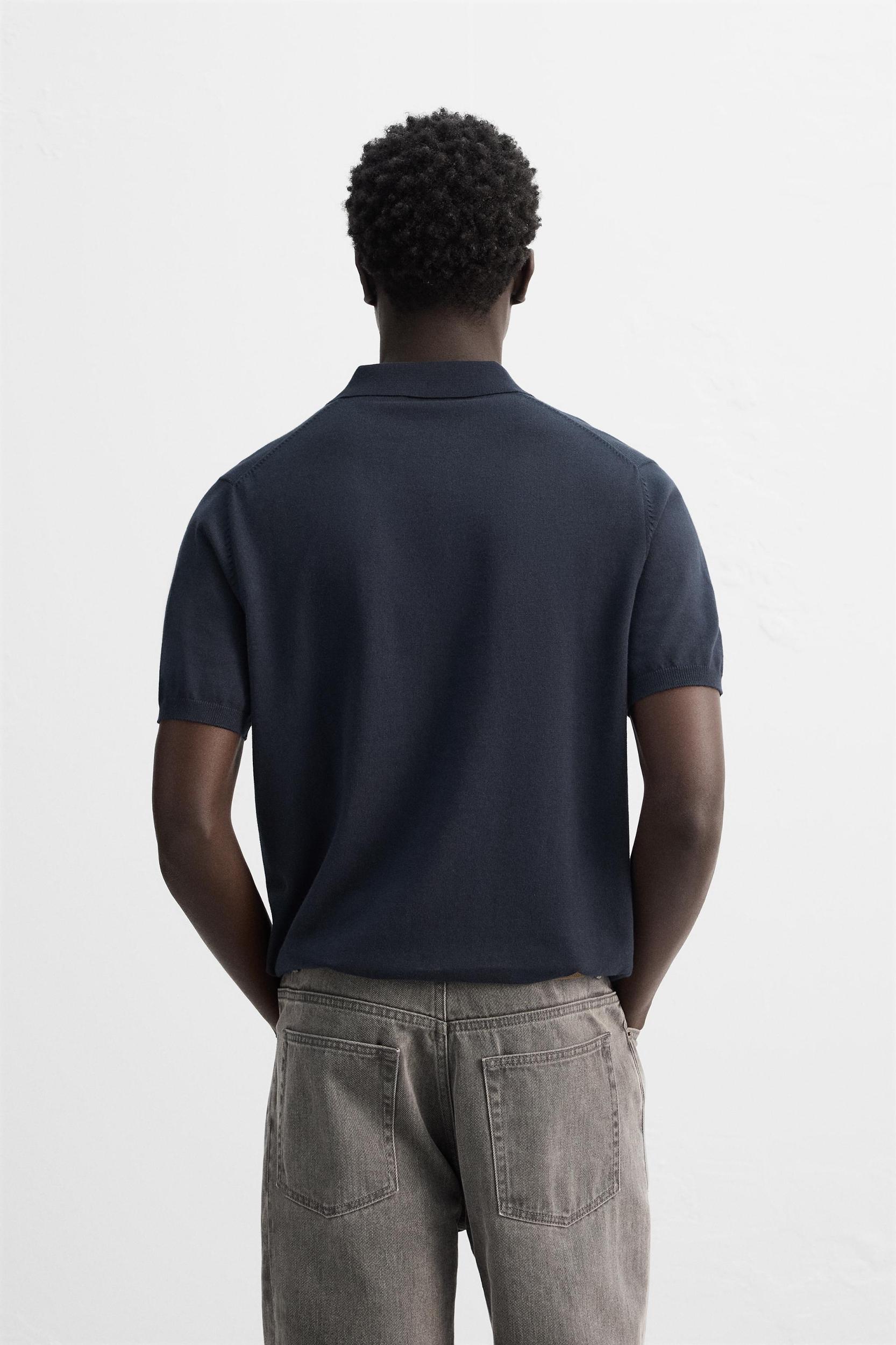 KNIT COTTON POLO SHIRT Product Image