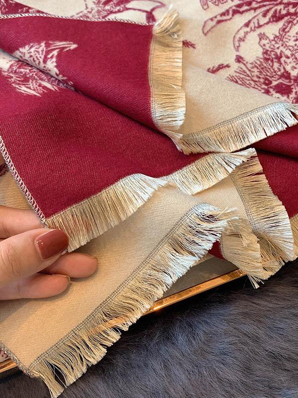 Imitation Cashmere Shawl Printed Warm Scarf Product Image