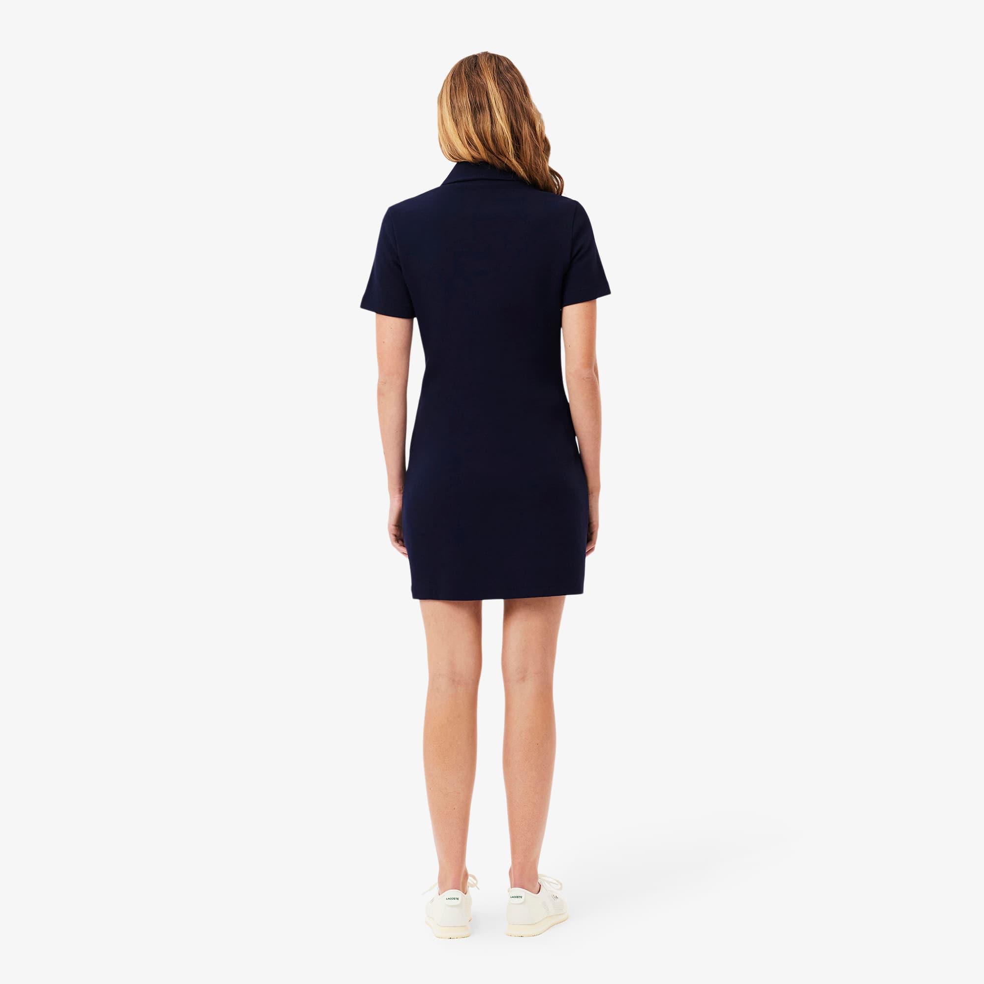 Women's Heavy Piqué Buttoned Polo Dress Product Image