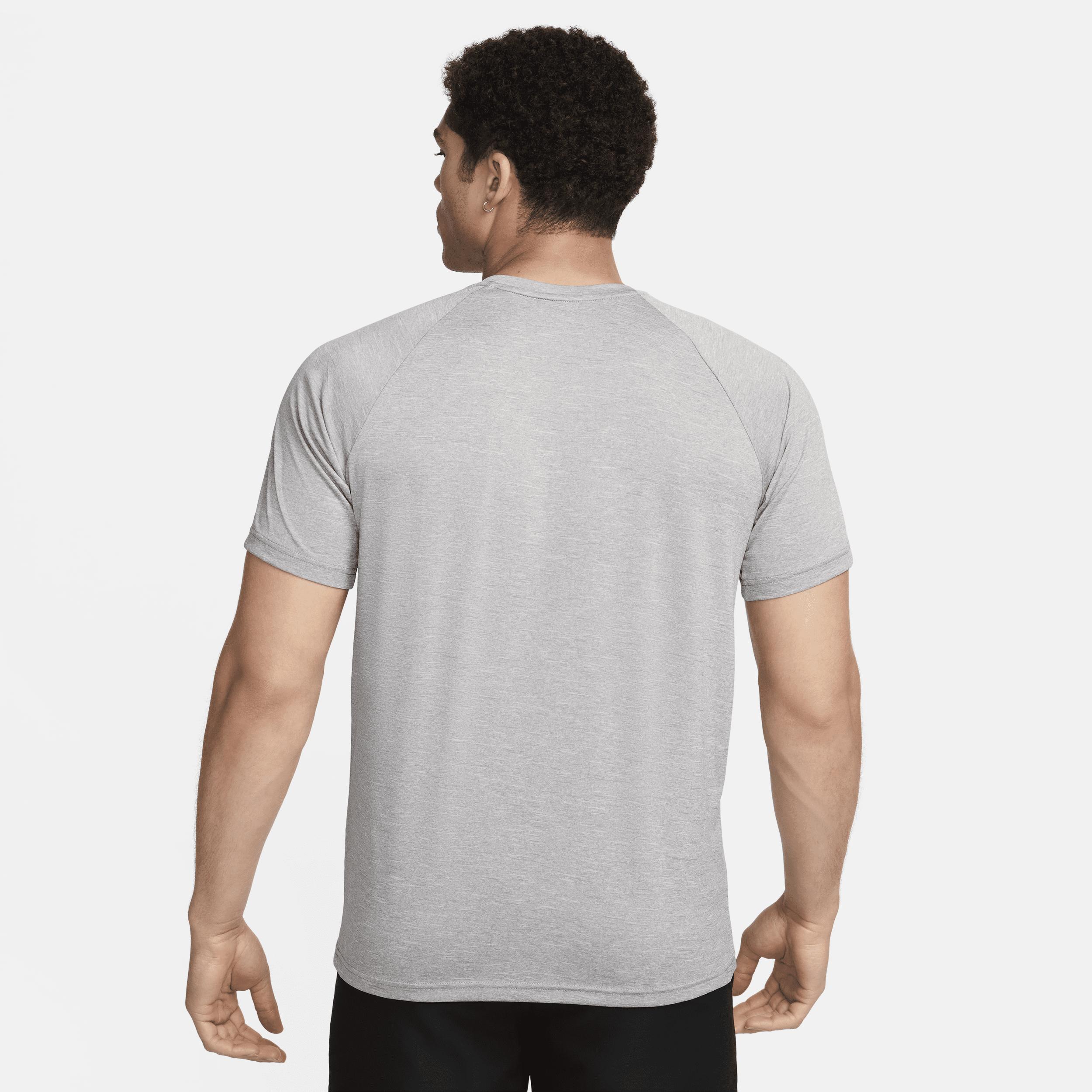 Nike Mens Heathered Short-Sleeve Hydroguard Swim Shirt | NESSA589-090 Product Image
