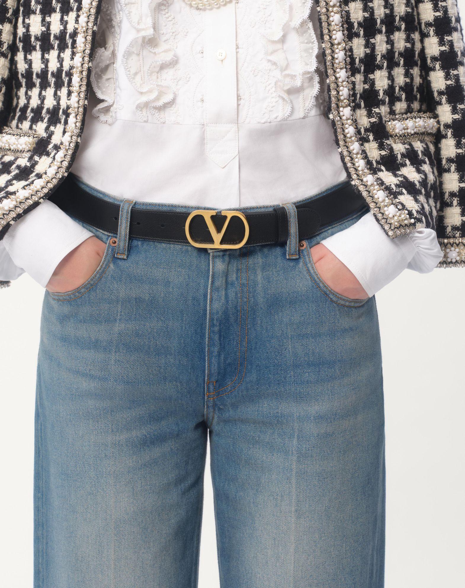Vlogo Signature Belt In Shiny Calfskin 30 Mm Product Image