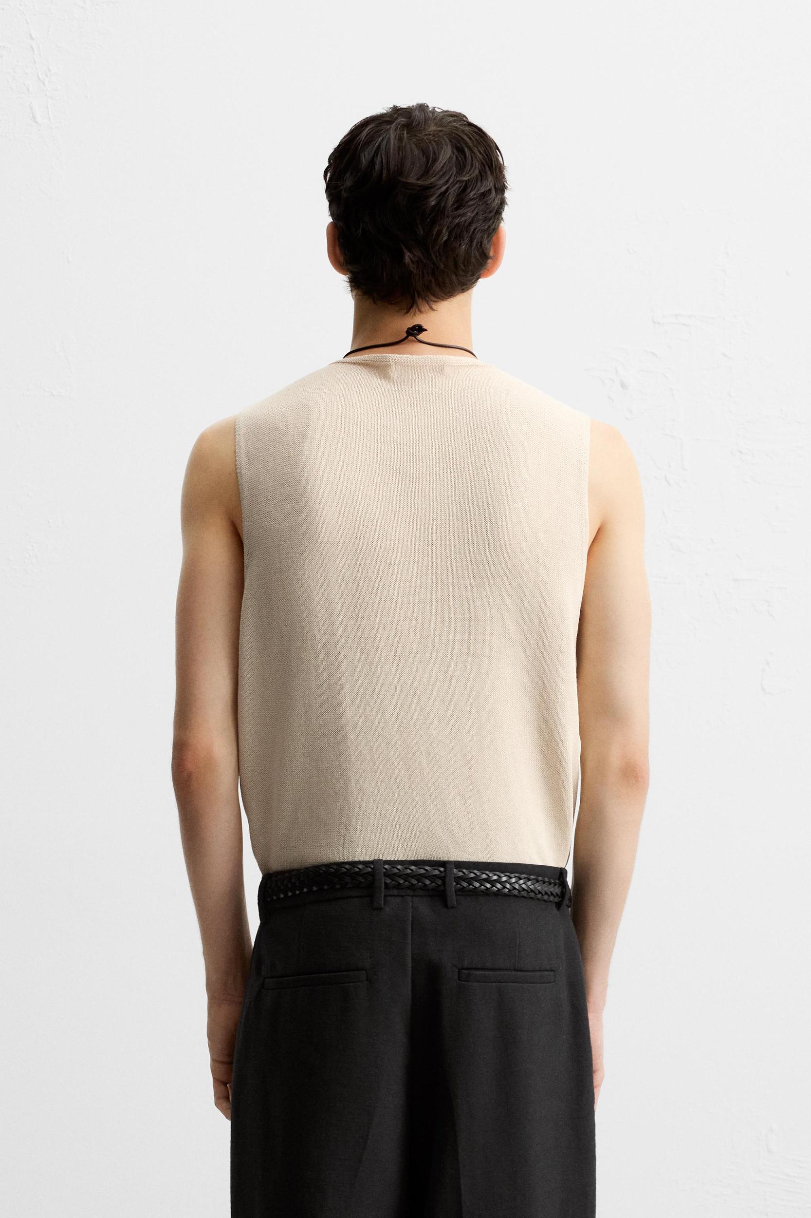 RELAXED FIT KNIT TANK TOP Product Image