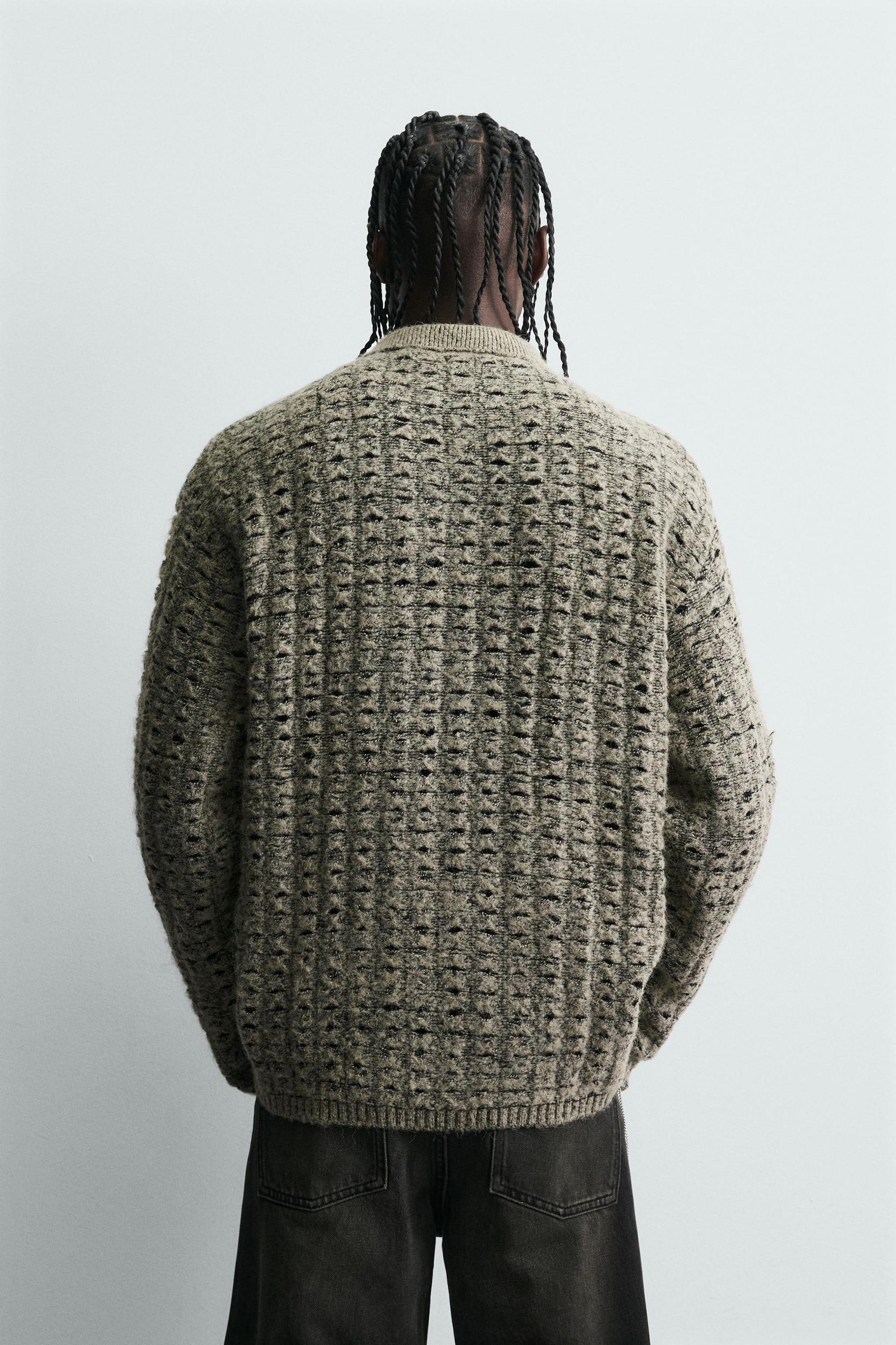 STRUCTURED KNIT CARDIGAN Product Image