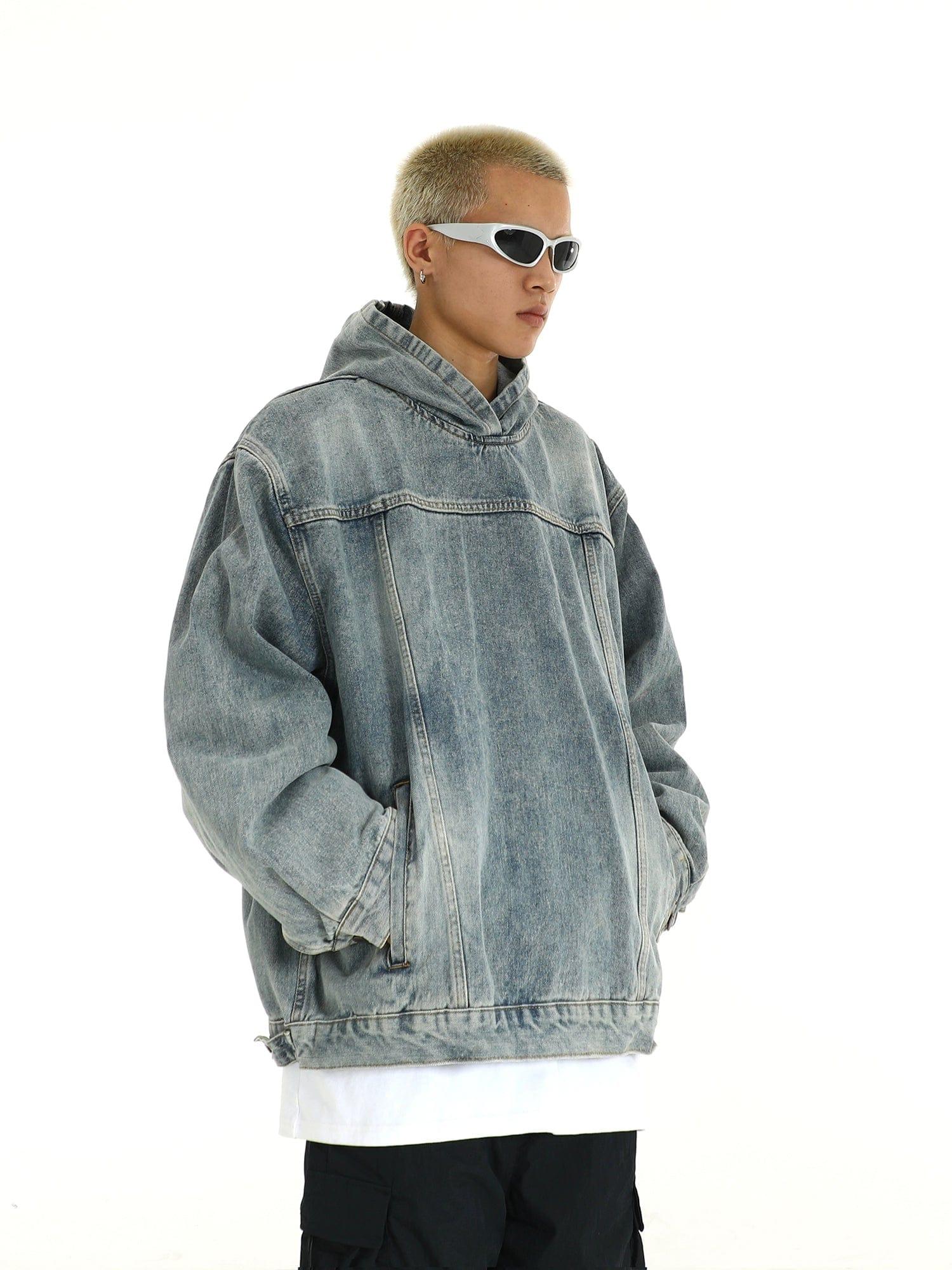RT No. 10259 HOODED DENIM PULLOVER HOODIE Product Image