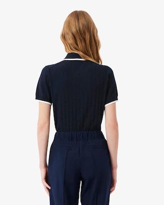 Short Sleeved Polo Collar Golf Sweater Product Image